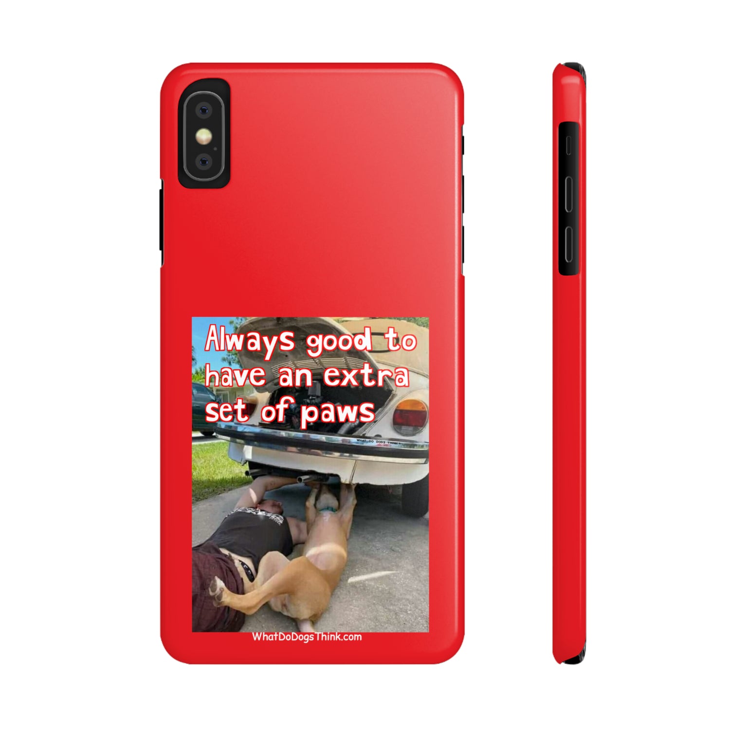 Extra Paws      Red Slim Phone Case