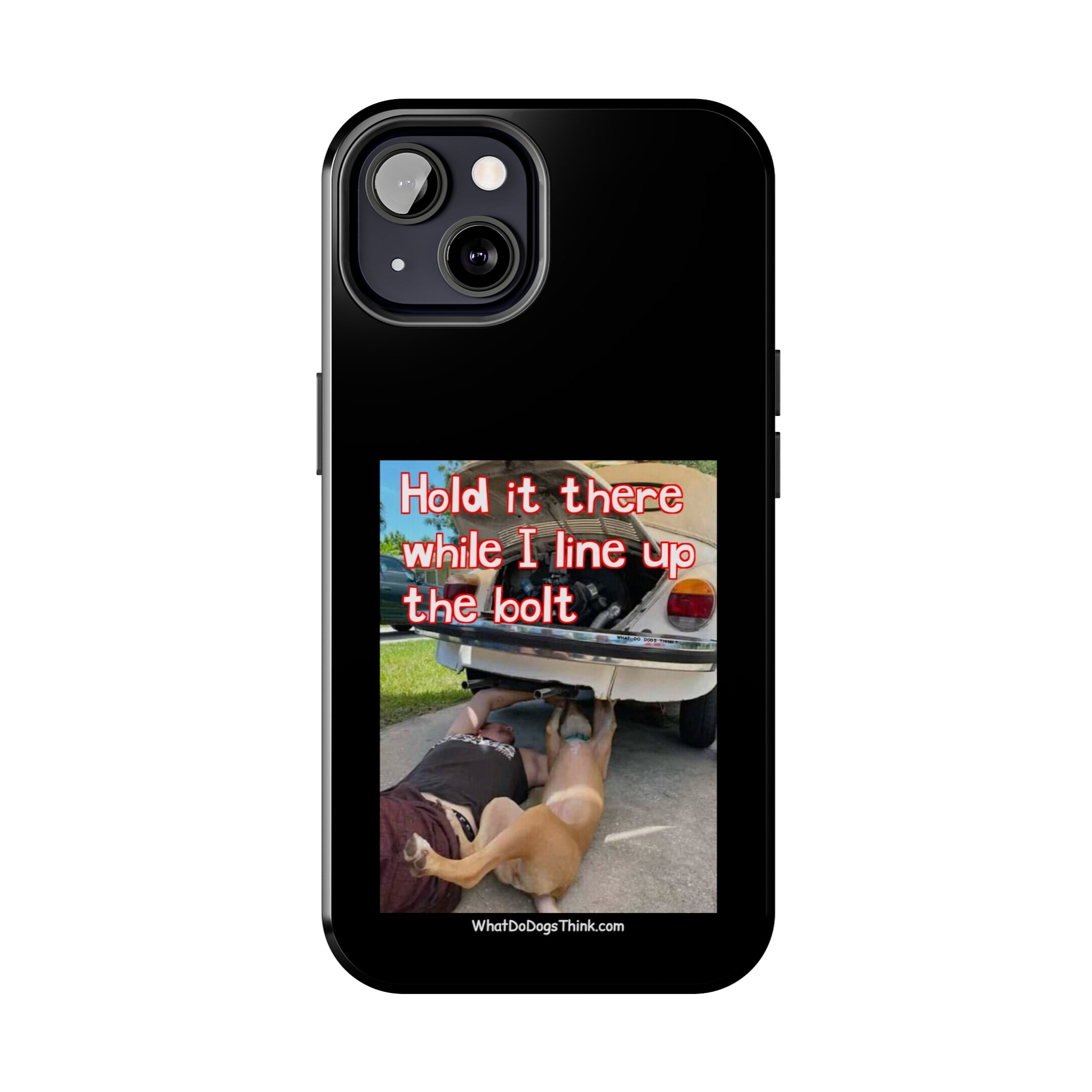 Hold it   Black Tough Phone Cases