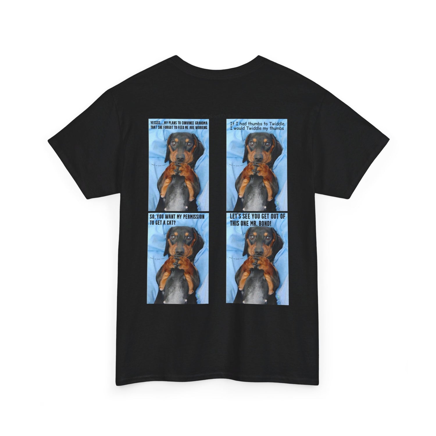 Devious Dachshund  T shirt Double Sided