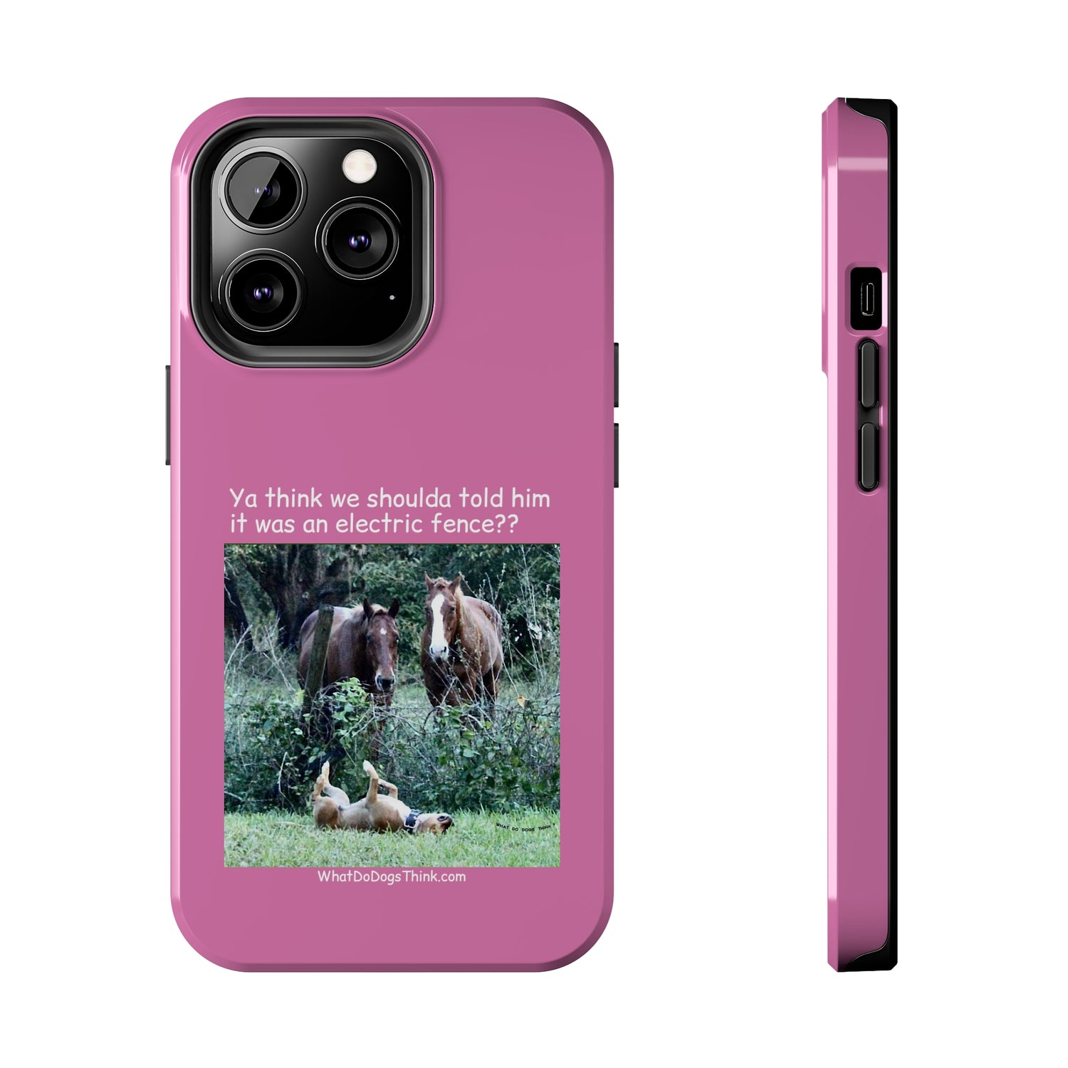 Electric Fence   Pink Tough Phone Cases