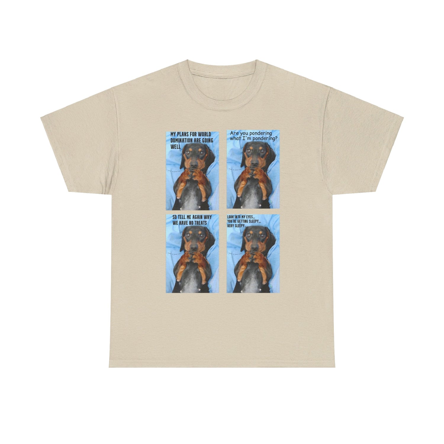 Devious Dachshund  T shirt Double Sided