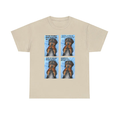 Devious Dachshund  T shirt Double Sided