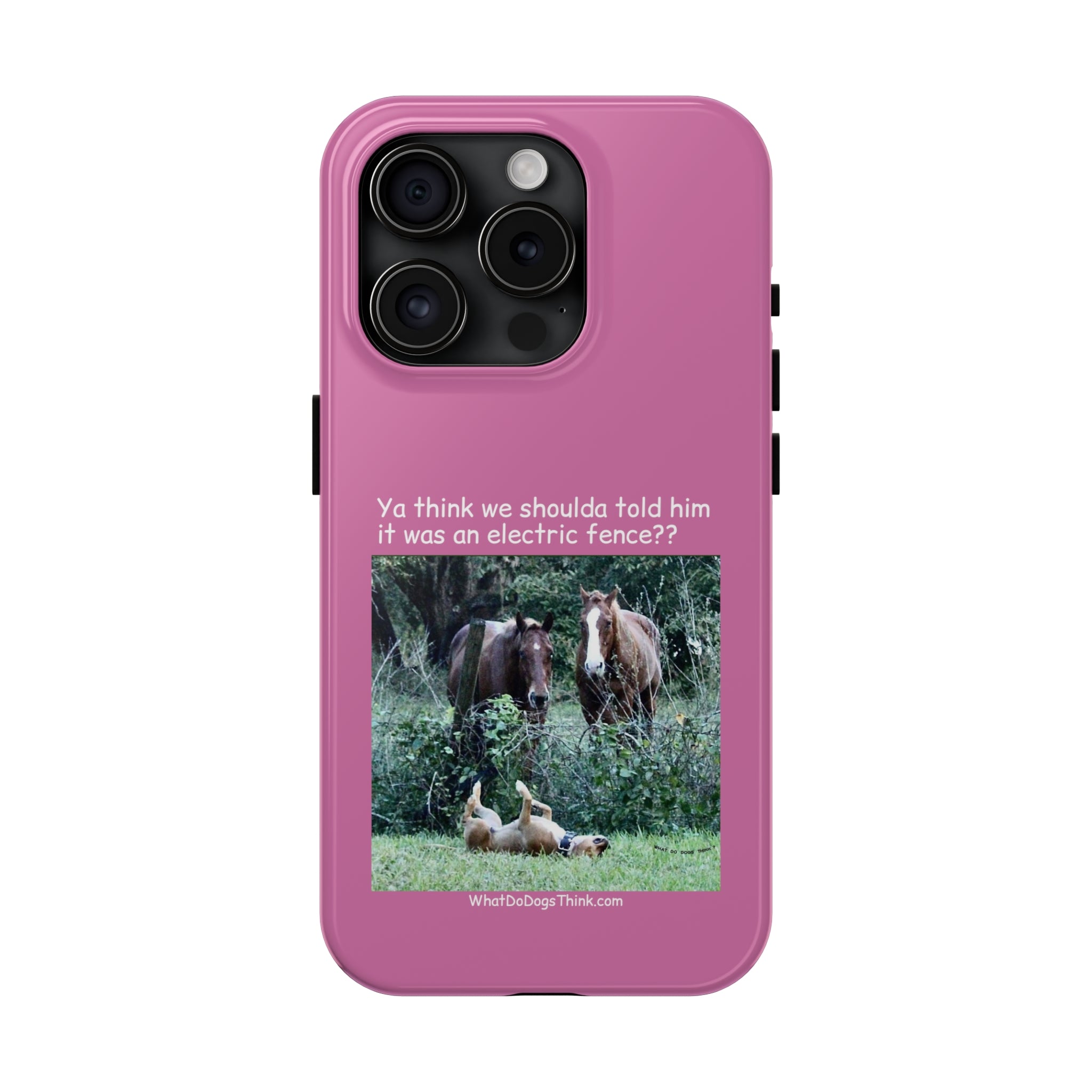 Electric Fence   Pink Tough Phone Cases