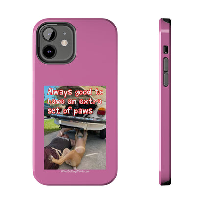 Extra Paw    Pink Tough Phone Cases