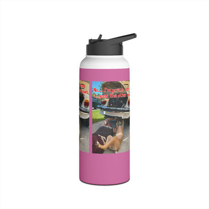 VW Helper   Pink Stainless Steel Water Bottle, Standard Lid