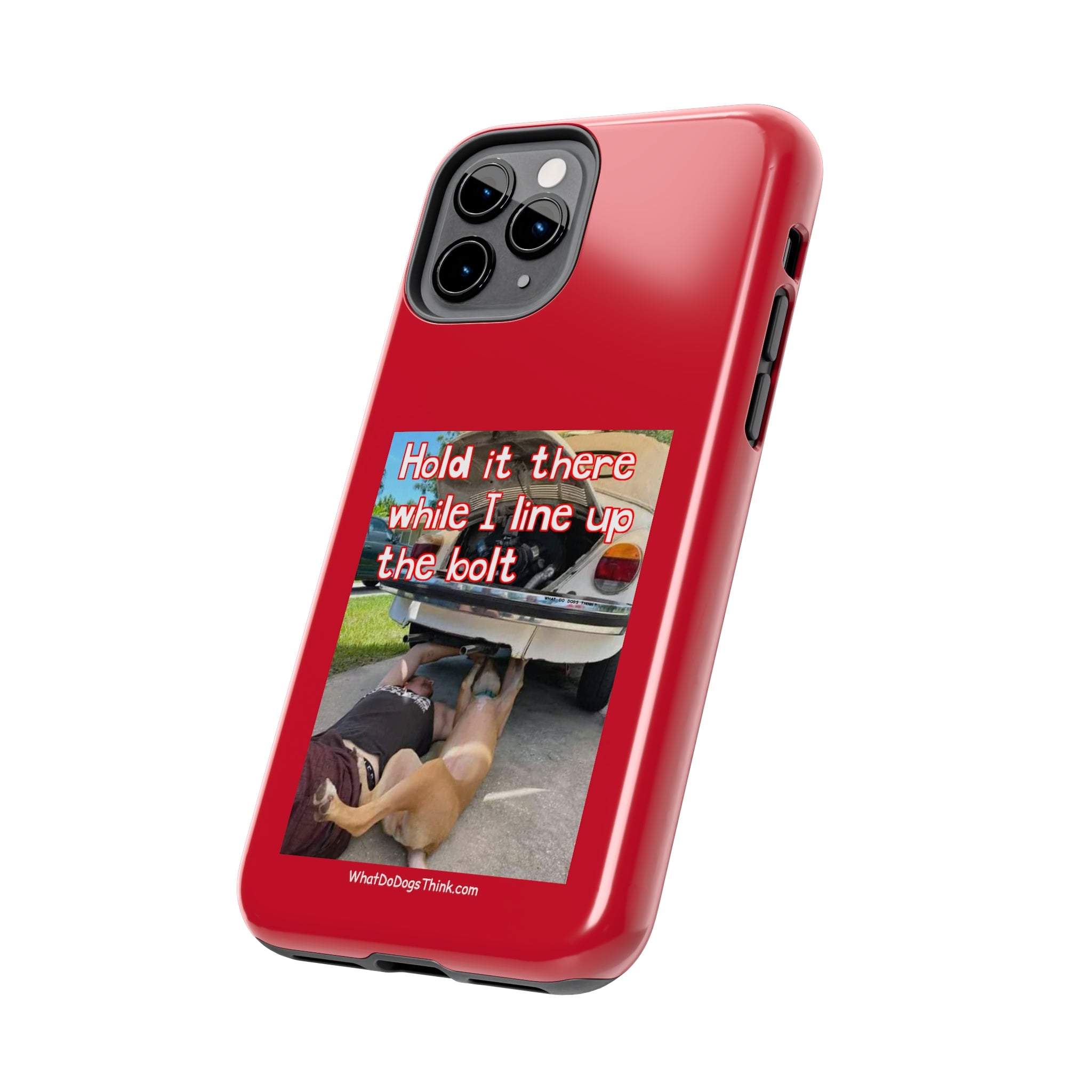 Hold it   Red Tough Phone Cases