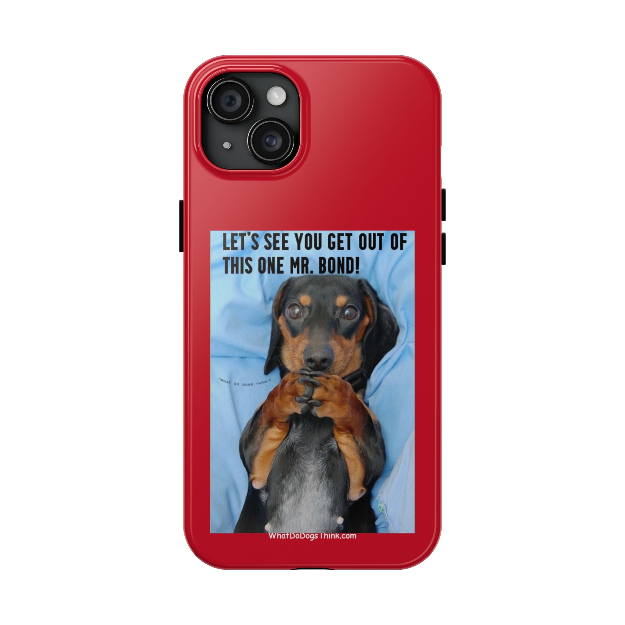 Mr Bond    Red Tough Phone Cases