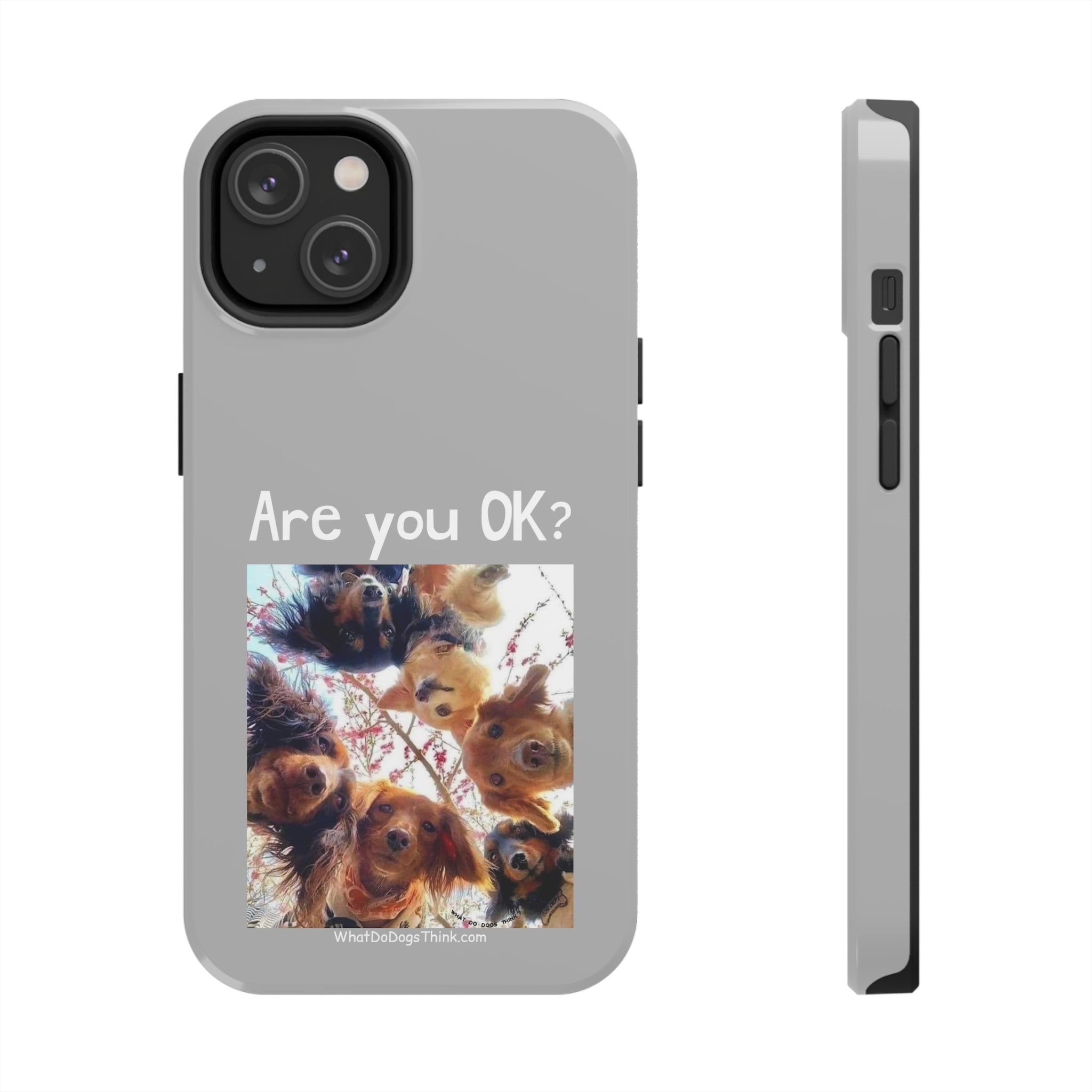 Are you OK?   Grey Tough Phone Cases