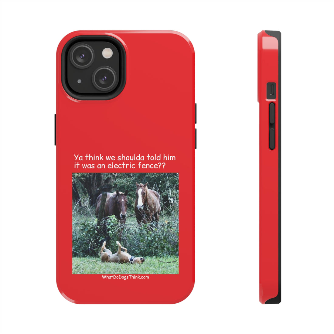 Electric Fence Red Tough Phone Cases