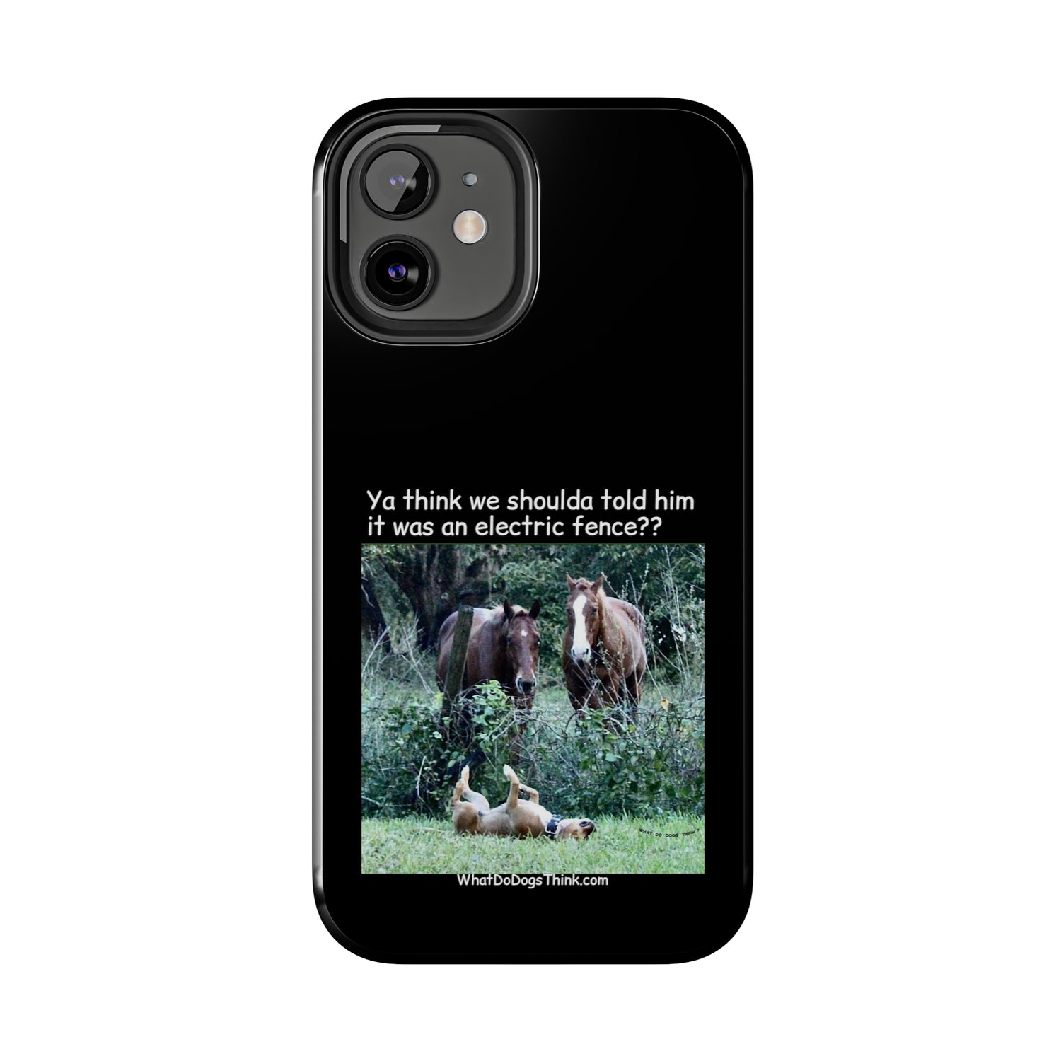 Electric Fence   Black Tough Phone Cases