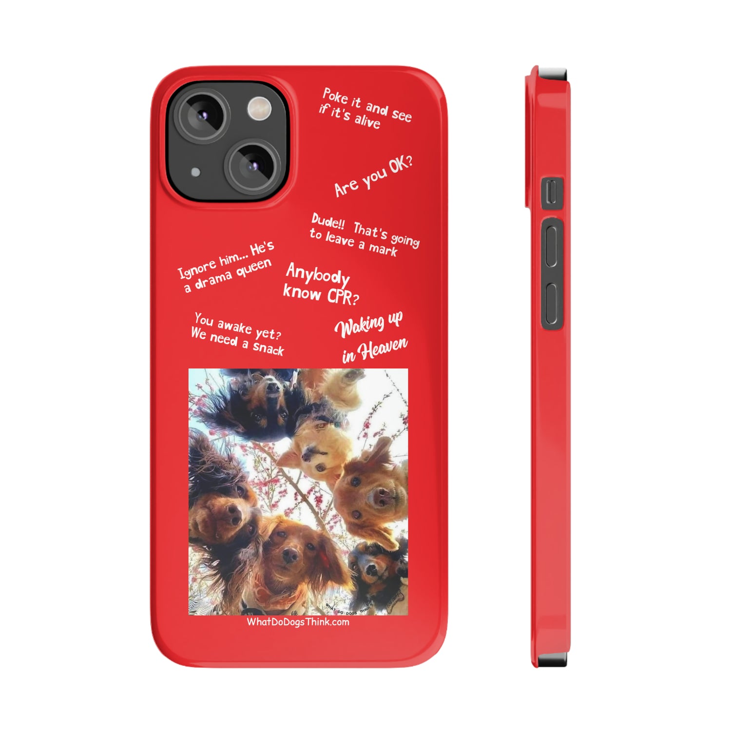 Are You OK?  Compilation    Red Slim Phone Cases