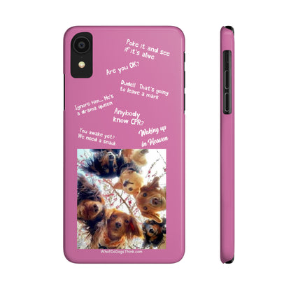 Are You OK?  Compilation    Pink Slim Phone Cases