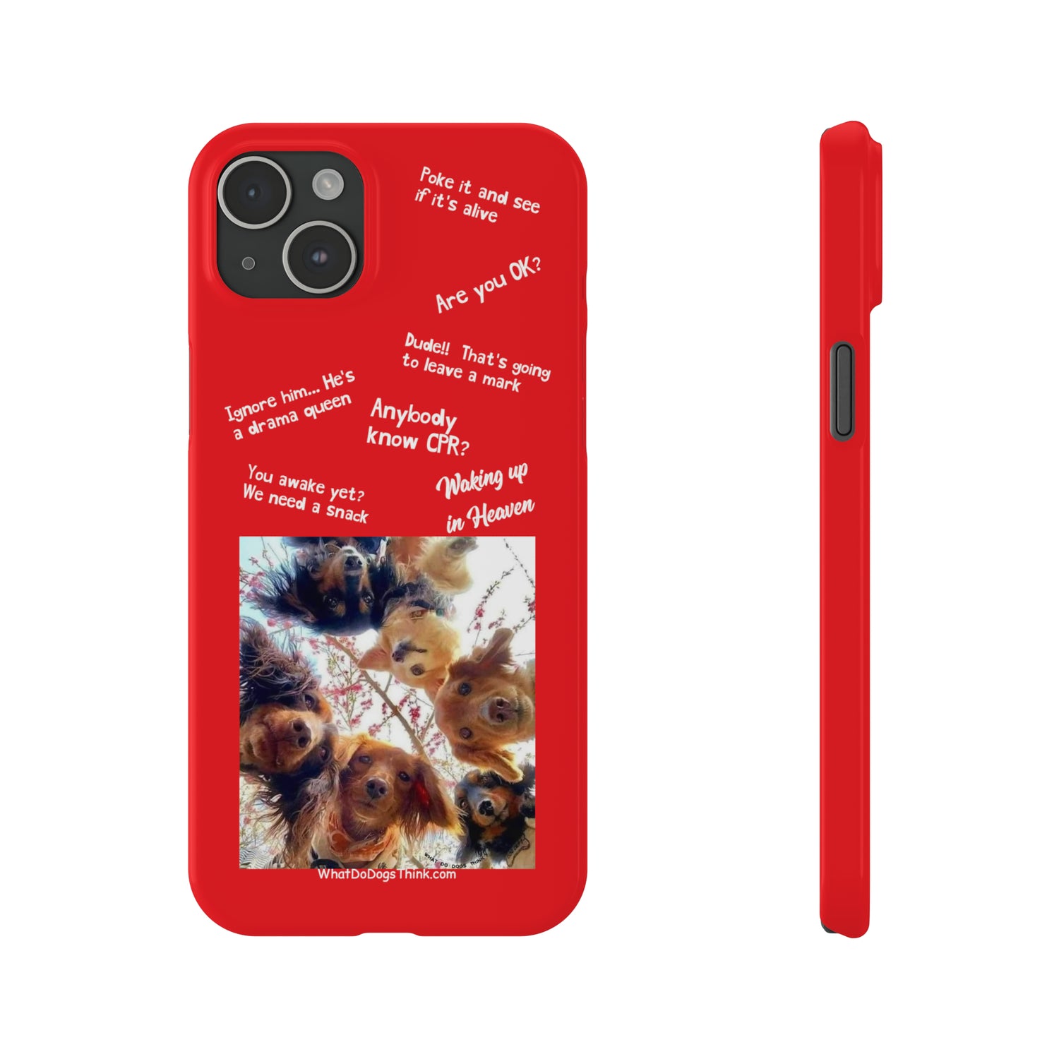 Are You OK?  Compilation    Red Slim Phone Cases