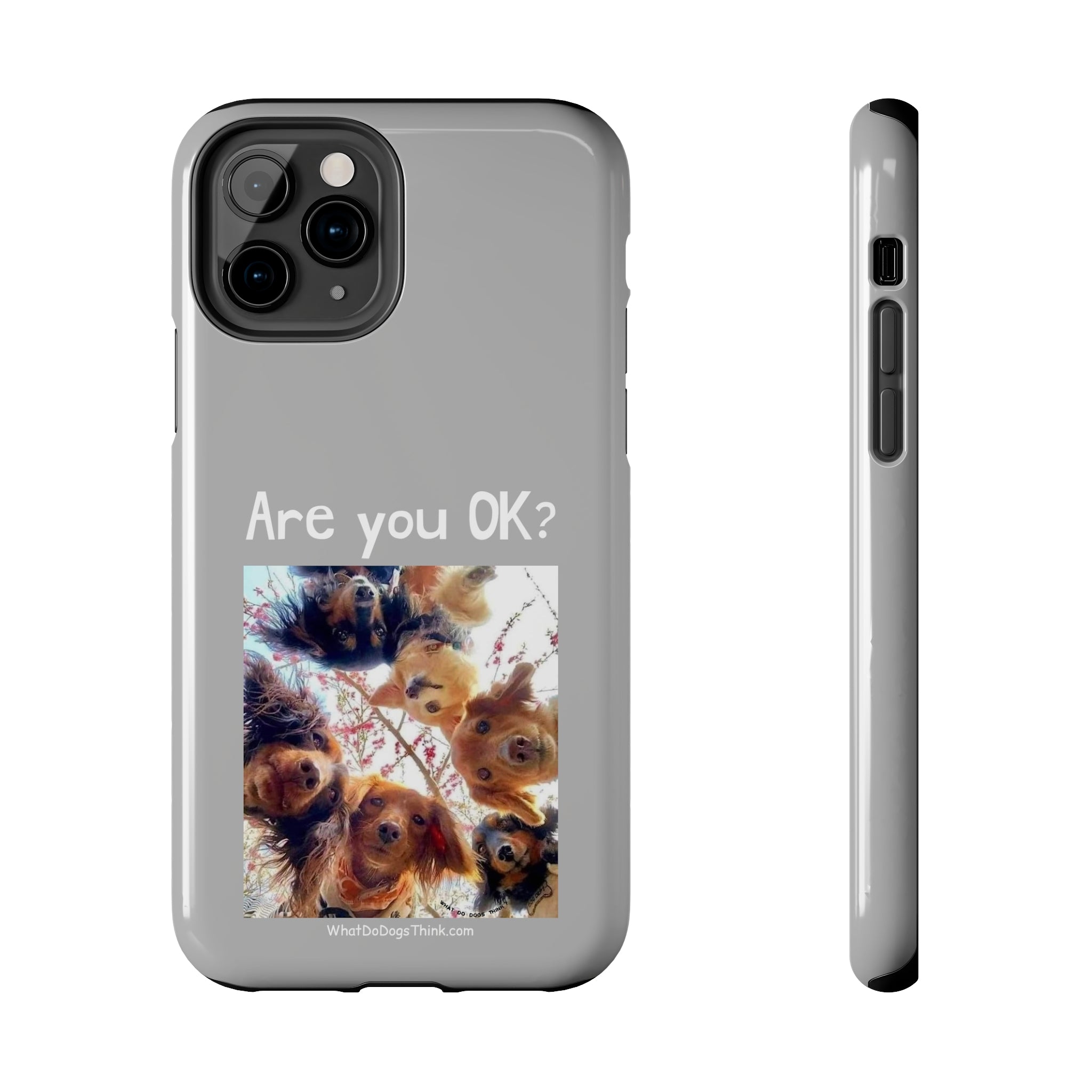 Are you OK?   Grey Tough Phone Cases