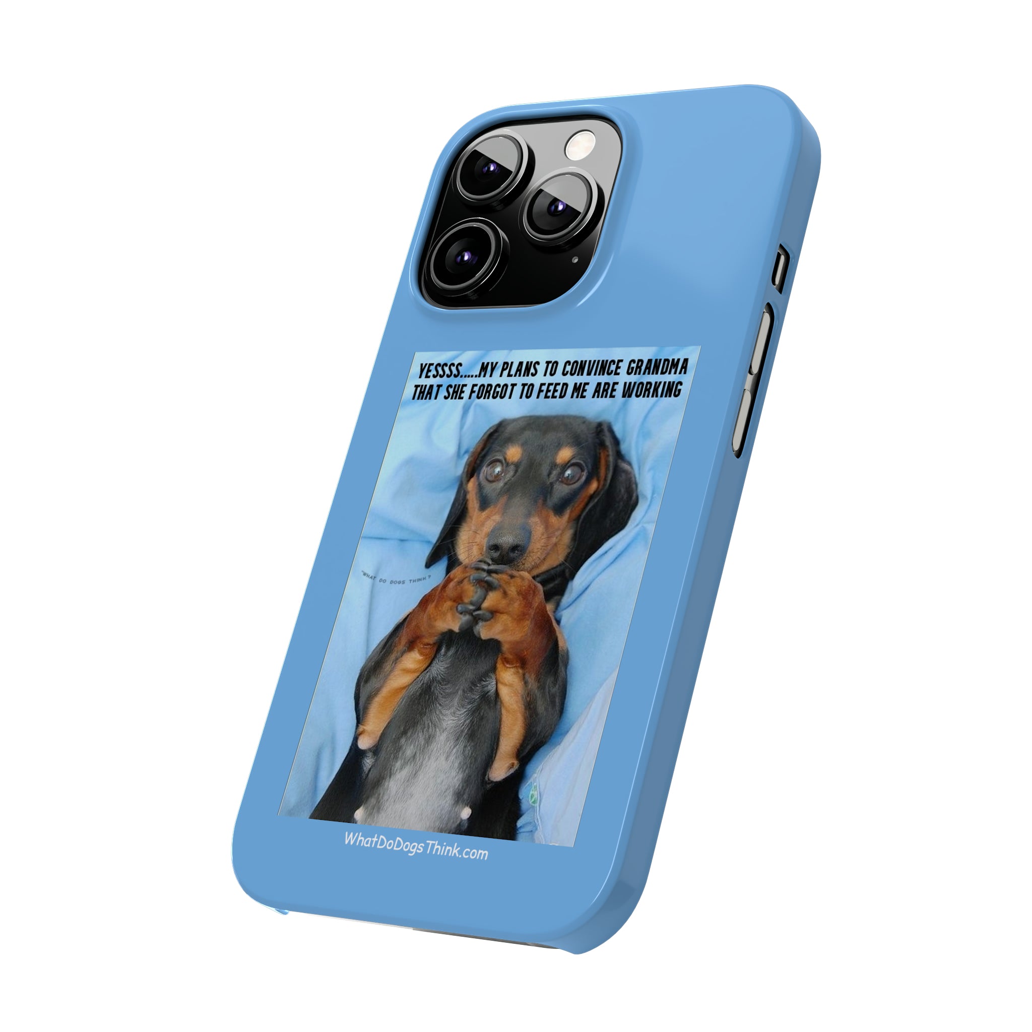 Grandma    Blue Slim Phone Cases