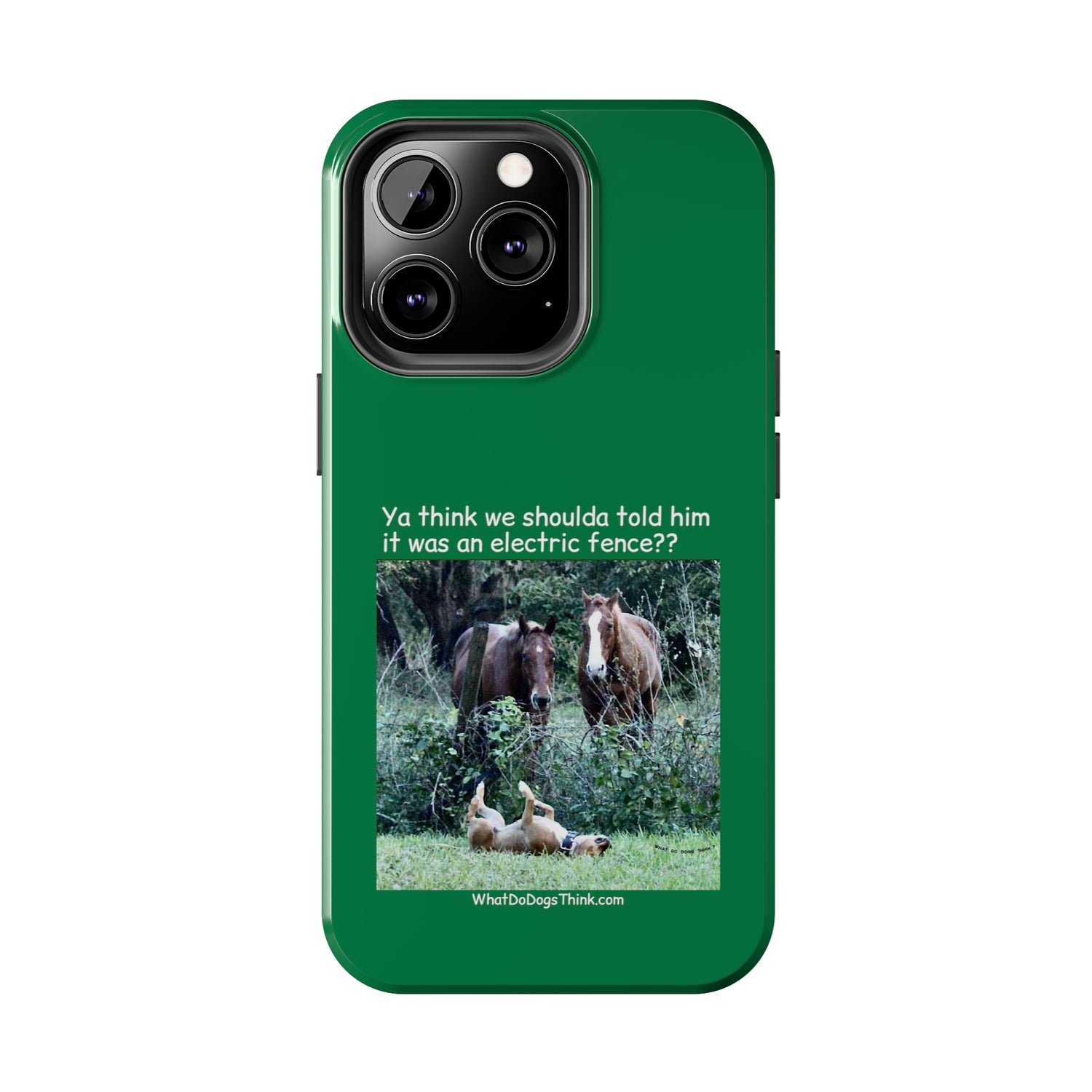 Electric Fence   Green Tough Phone Cases