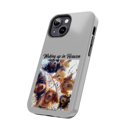 Waking Up in Heaven   Grey Tough Phone Cases