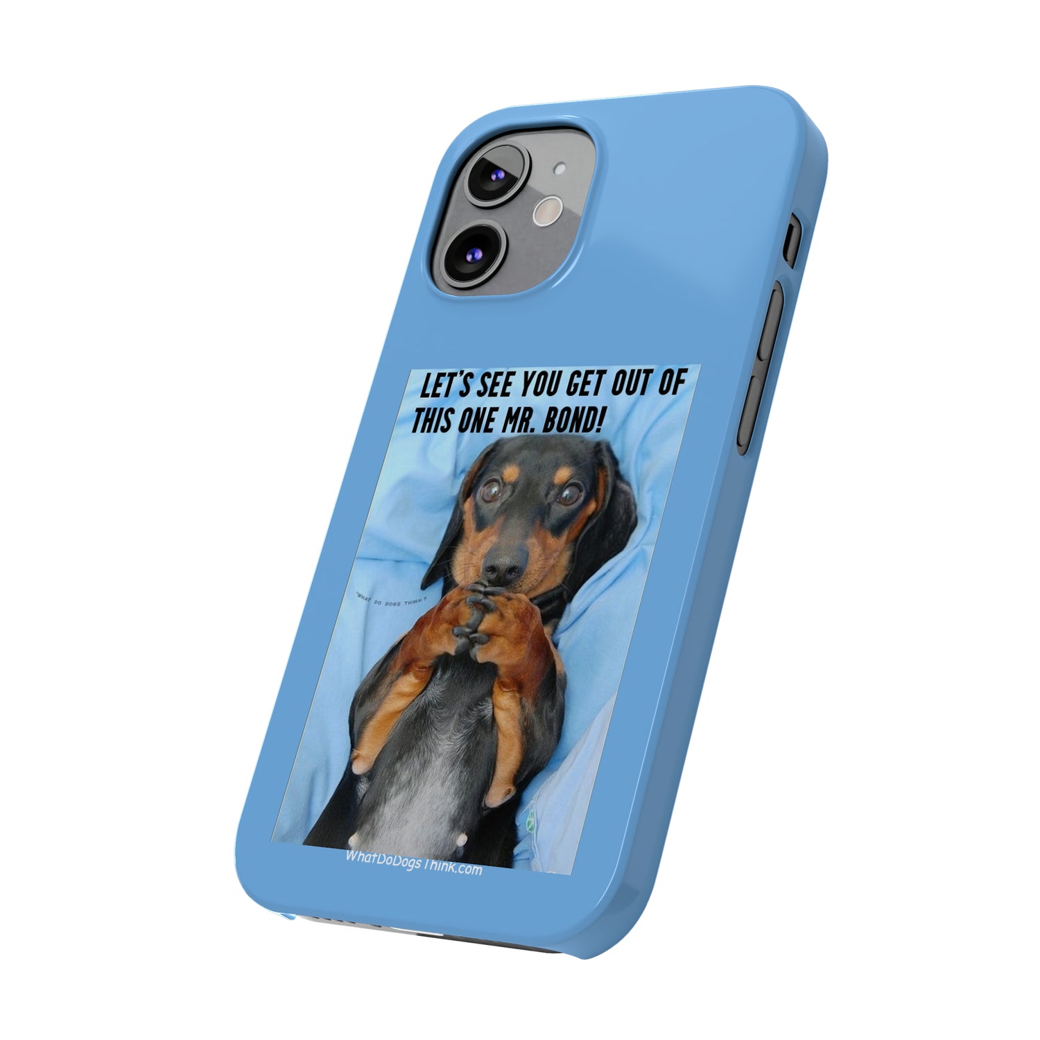 Mr. Bond    Blue Slim Phone Cases