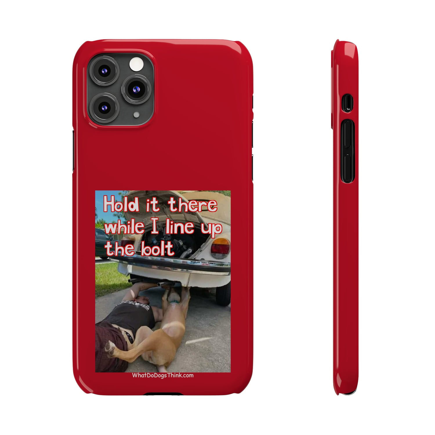 Hold It    Red Slim Phone Cases