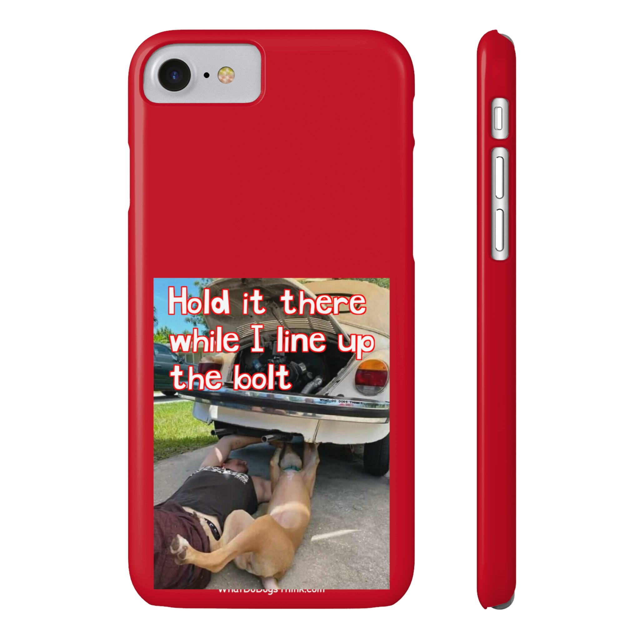 Hold It    Red Slim Phone Cases