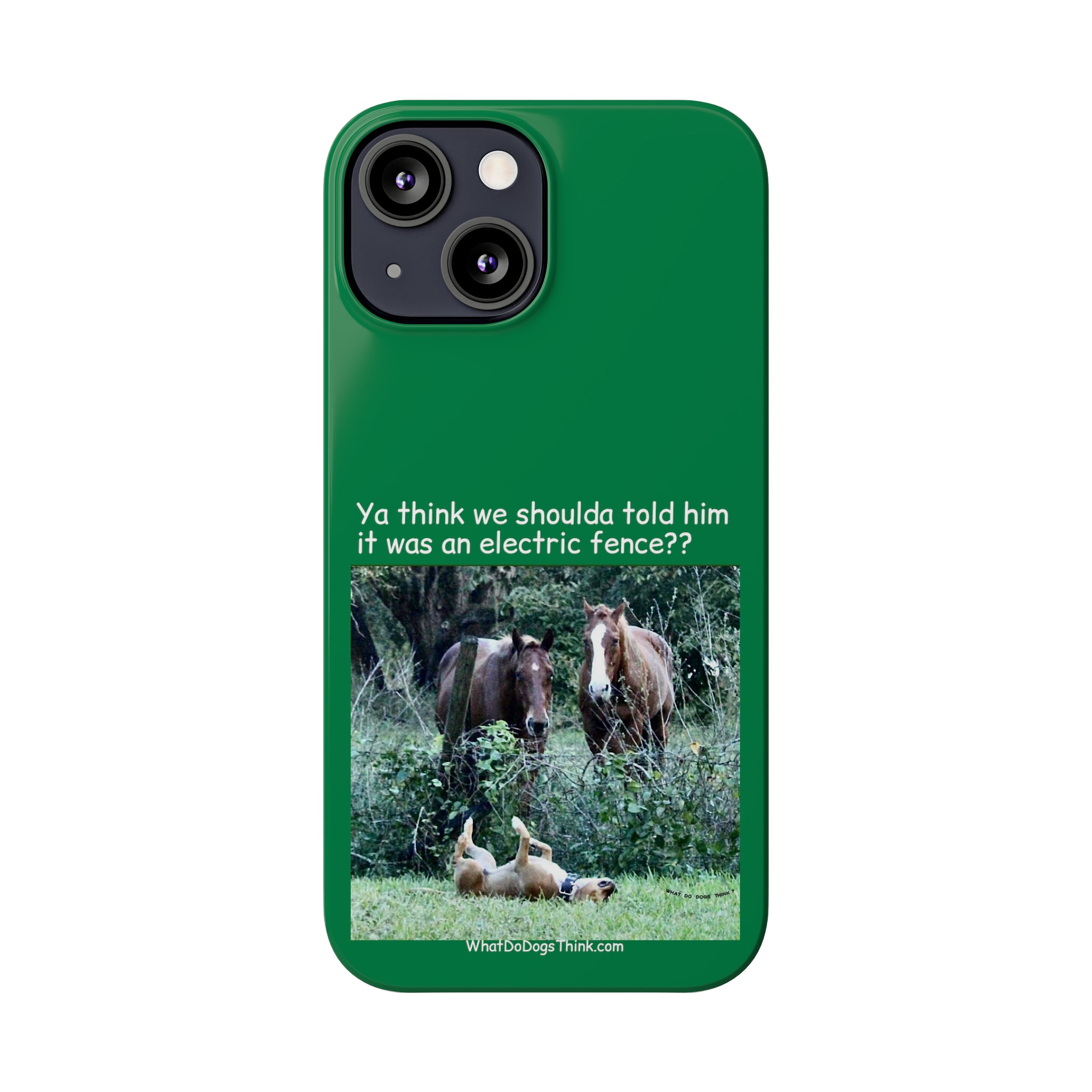 Electric Fence      Green Slim Phone Case