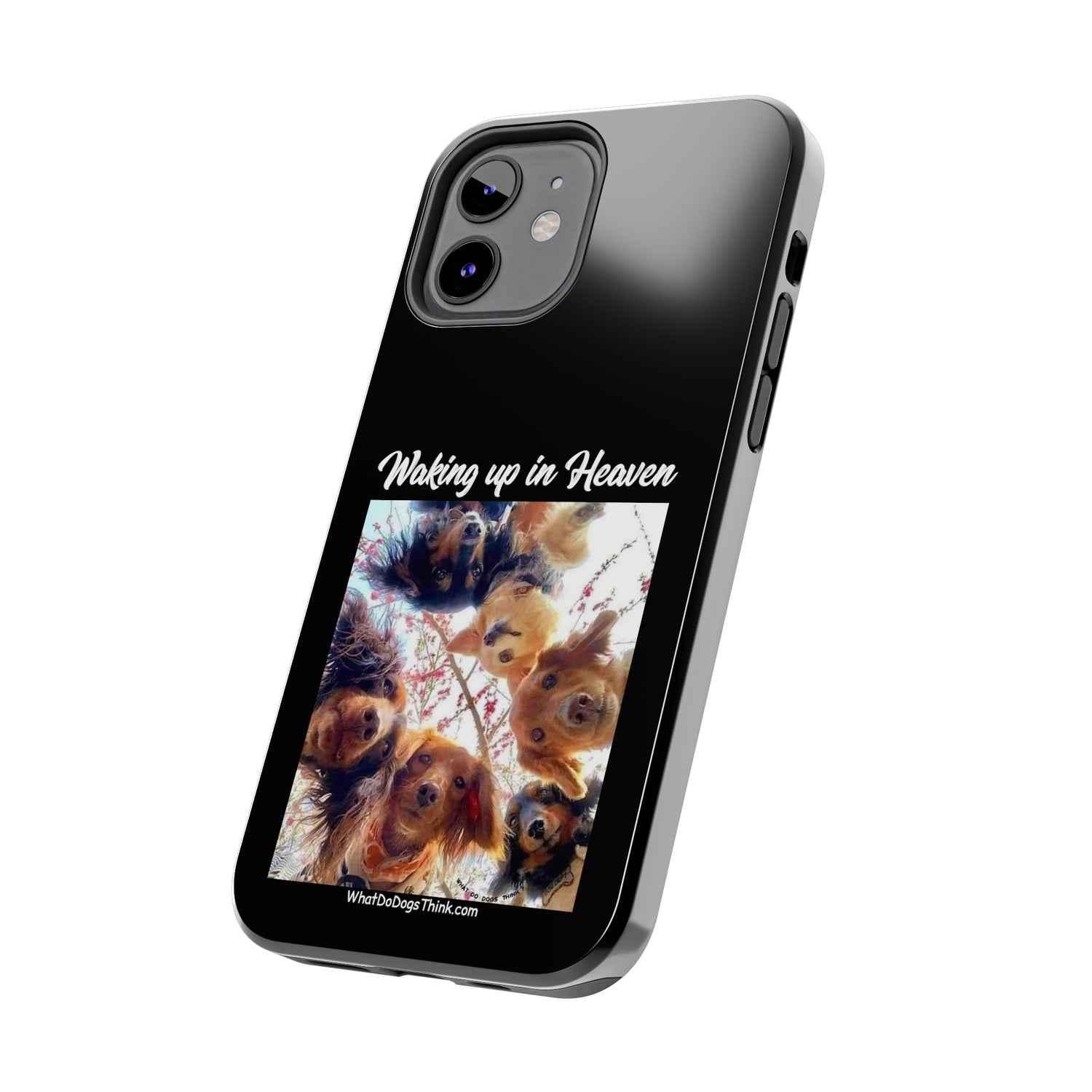 Waking Up in Heaven   Black Tough Phone Cases