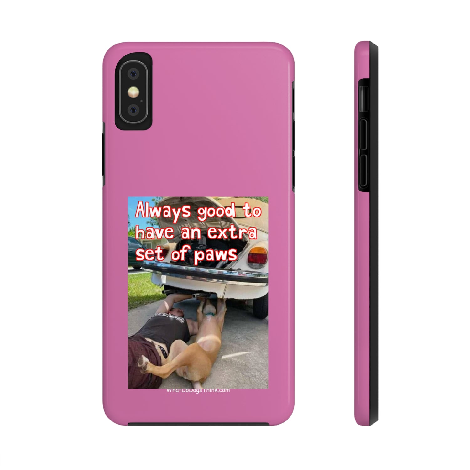 Extra Paw    Pink Tough Phone Cases