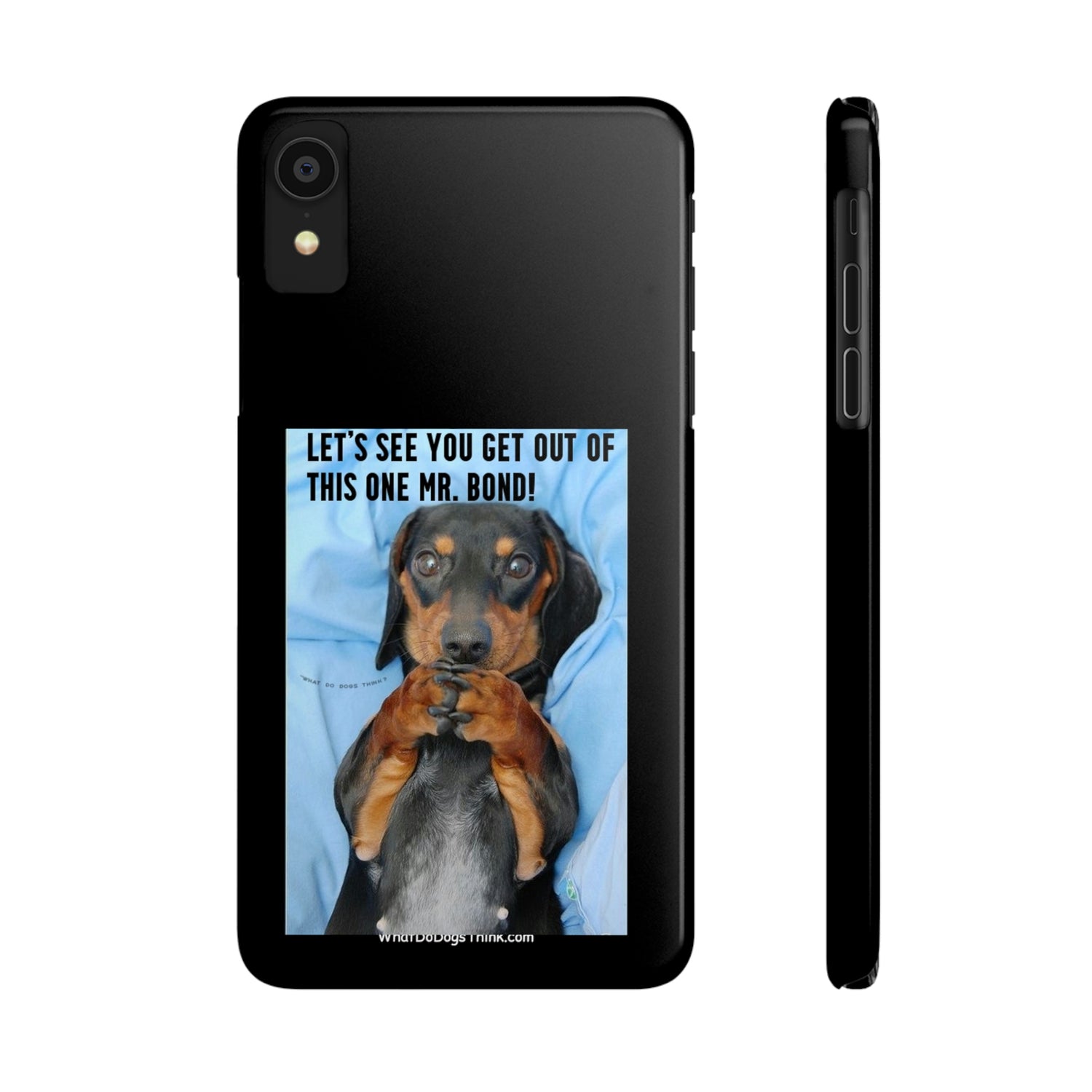 Mr. Bond  Black Slim Phone Cases