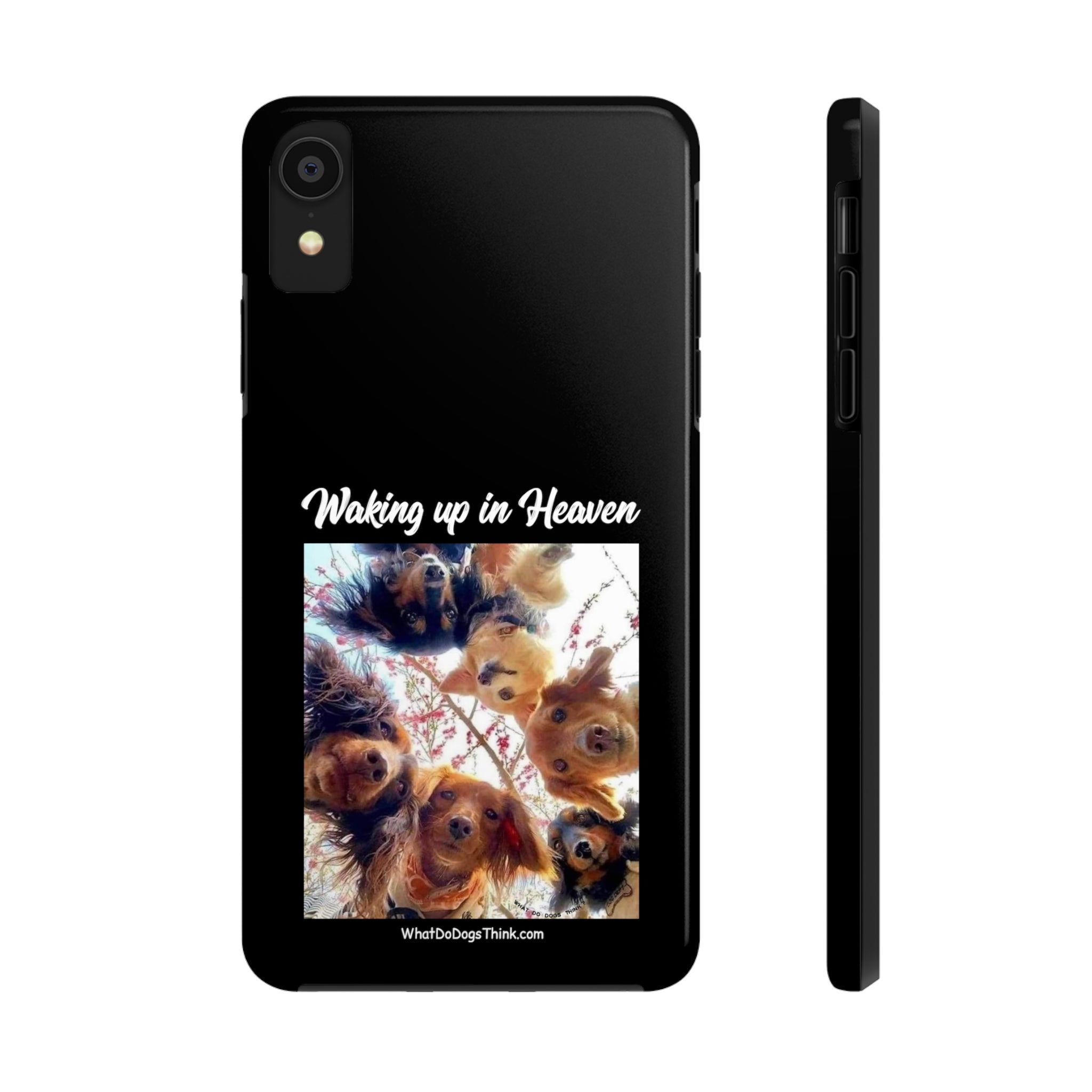 Waking Up in Heaven   Black Tough Phone Cases