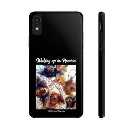 Waking Up in Heaven   Black Tough Phone Cases