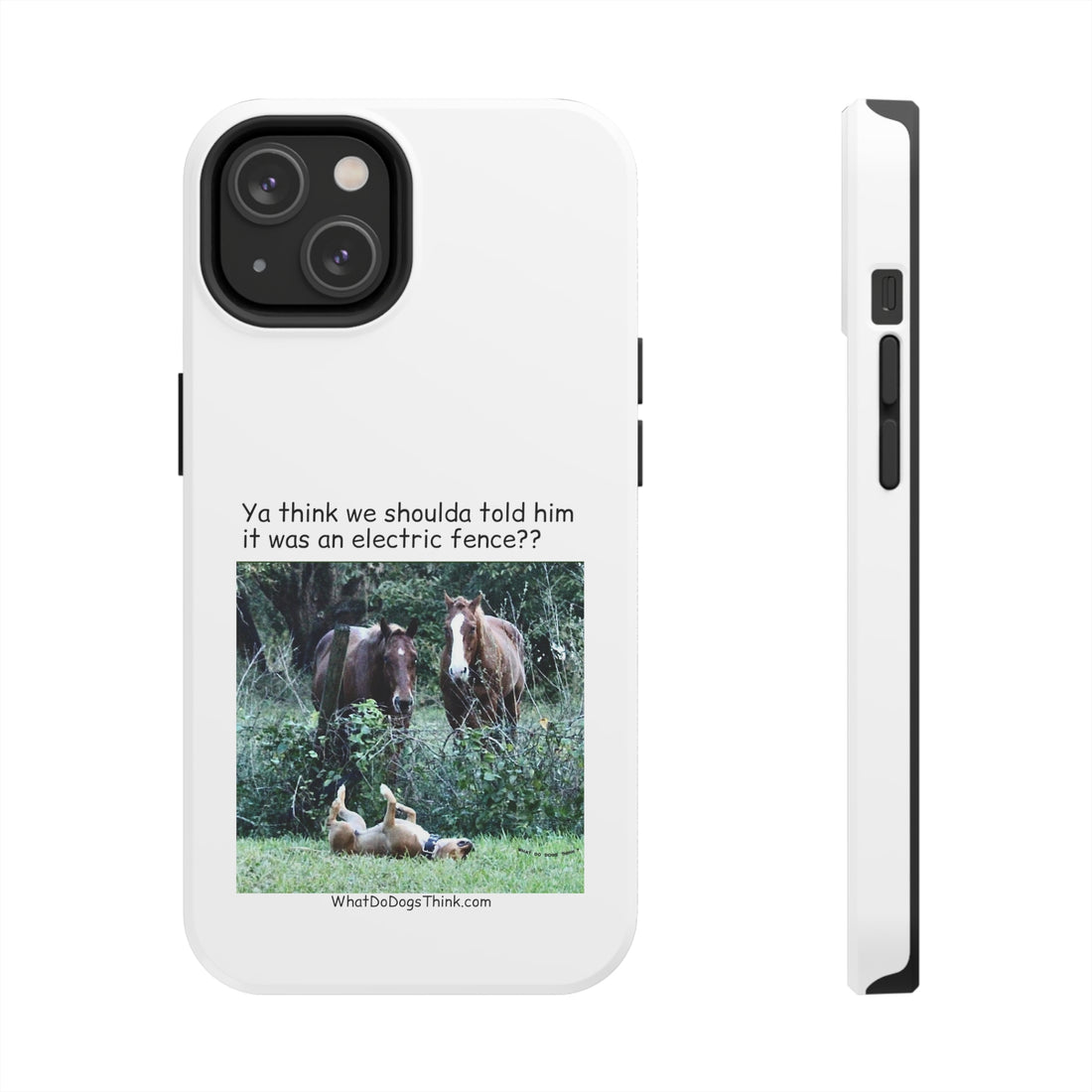 Electric Fence   White Tough Phone Cases