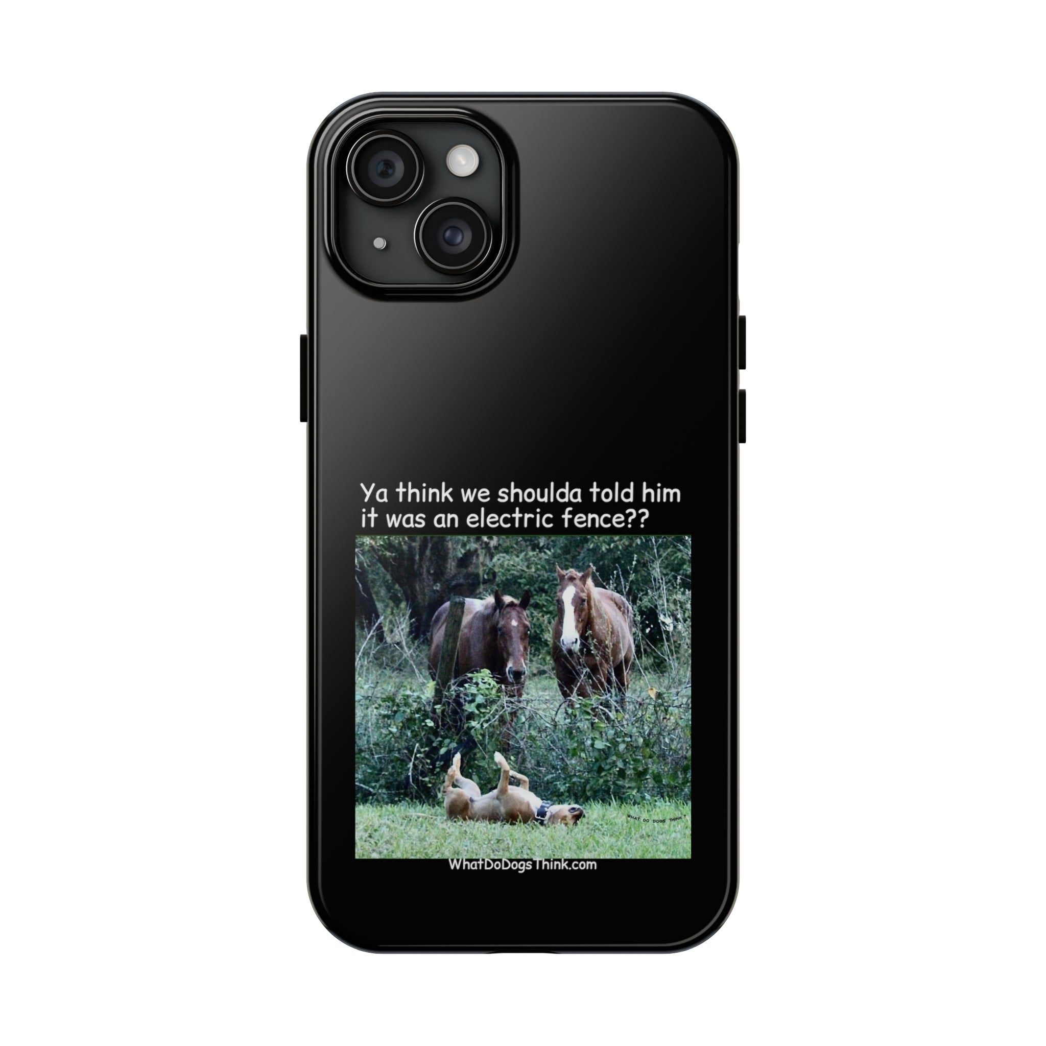 Electric Fence   Black Tough Phone Cases