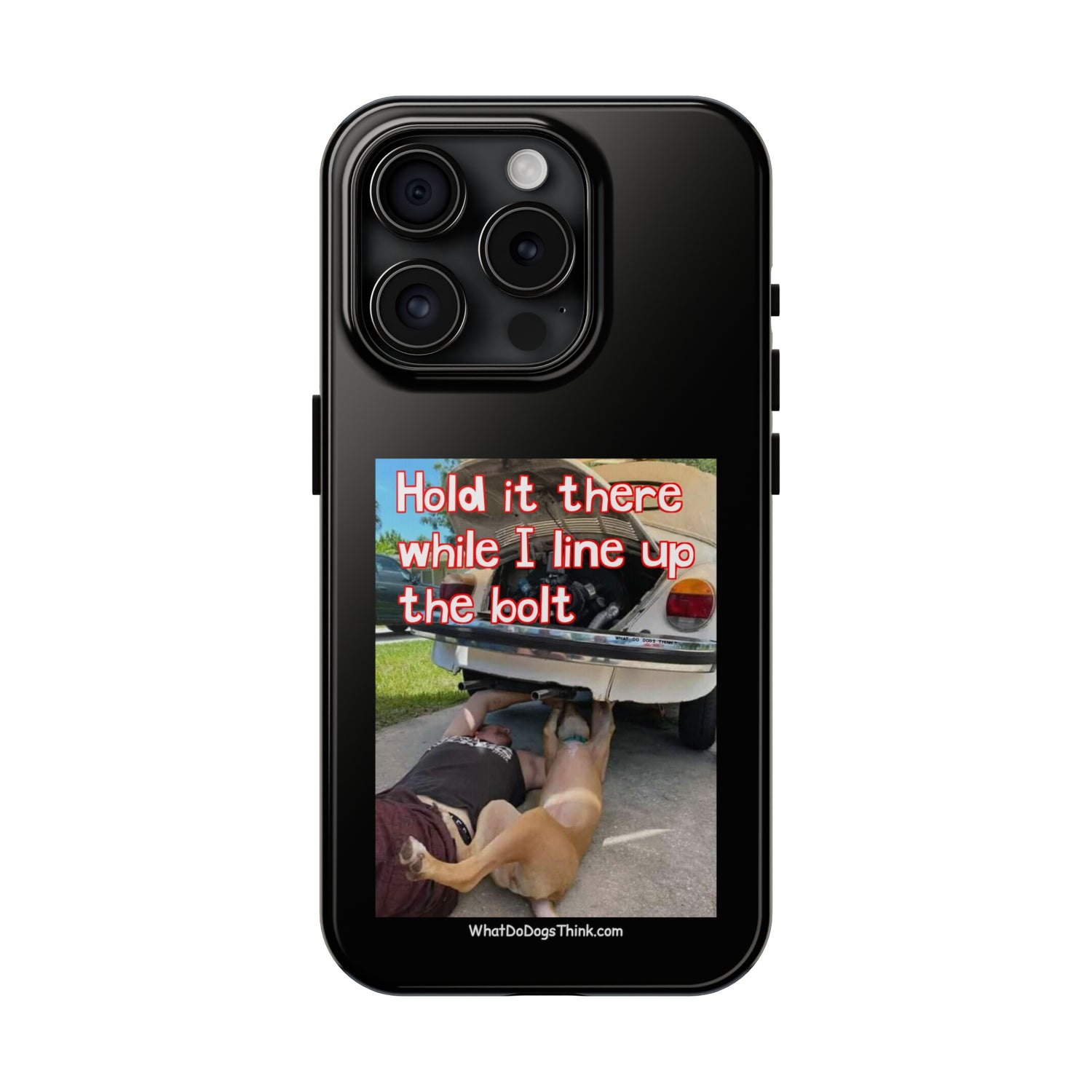 Hold it   Black Tough Phone Cases