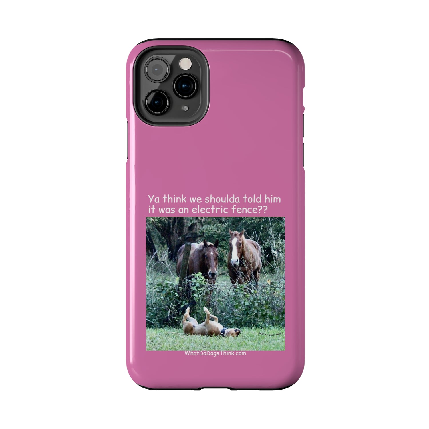 Electric Fence   Pink Tough Phone Cases