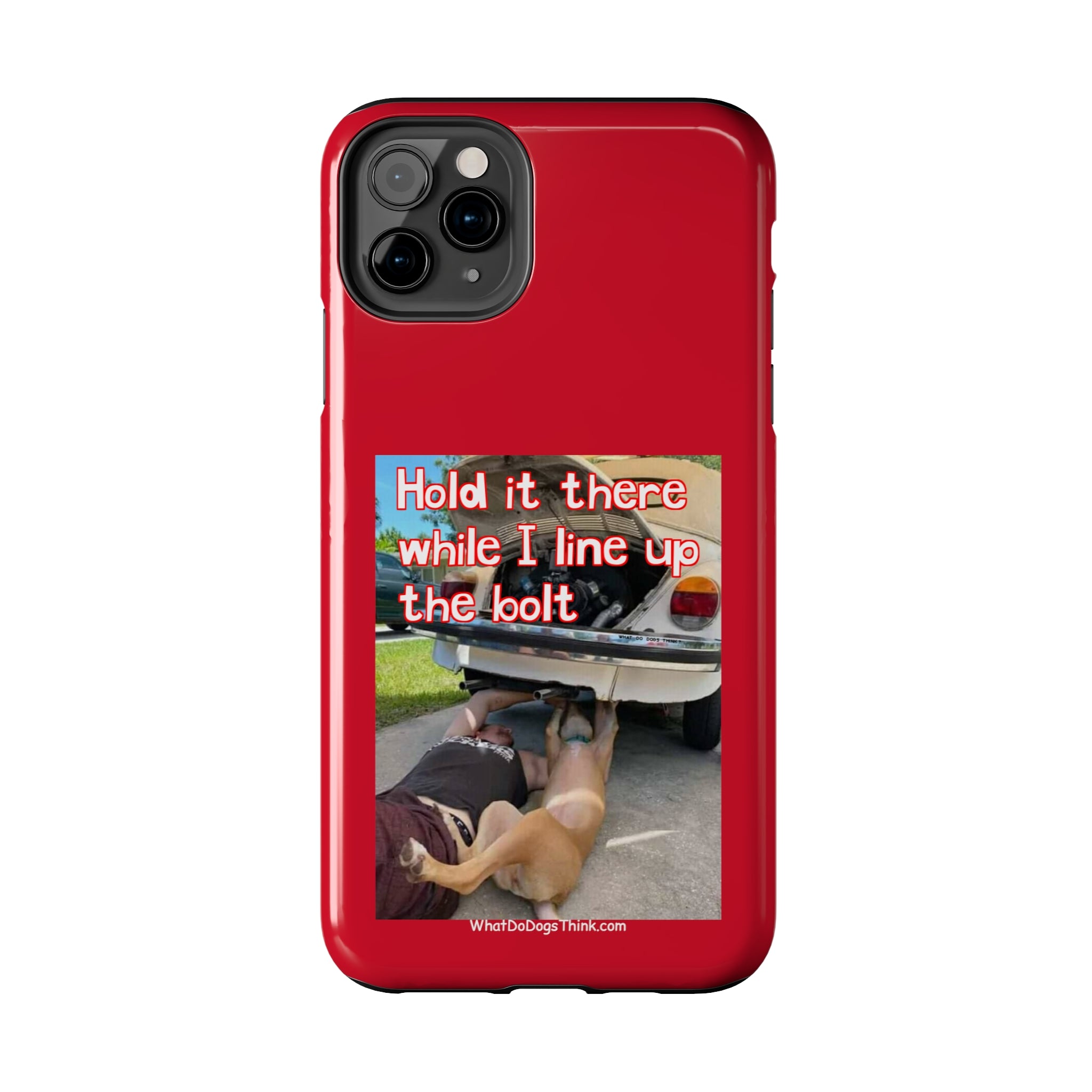 Hold it   Red Tough Phone Cases