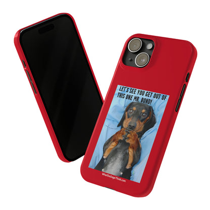 Mr. Bond    Red Slim Phone Cases