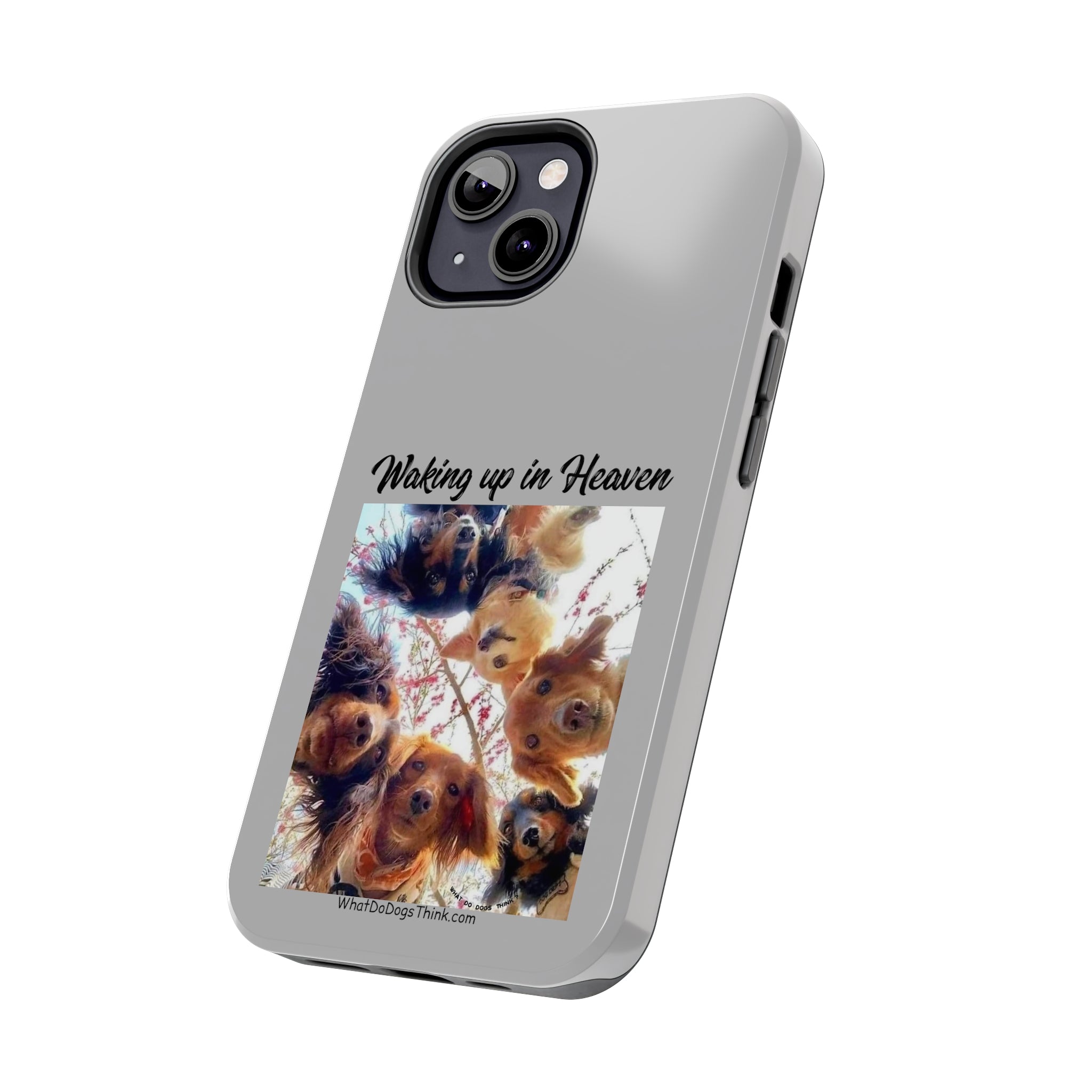 Waking Up in Heaven   Grey Tough Phone Cases