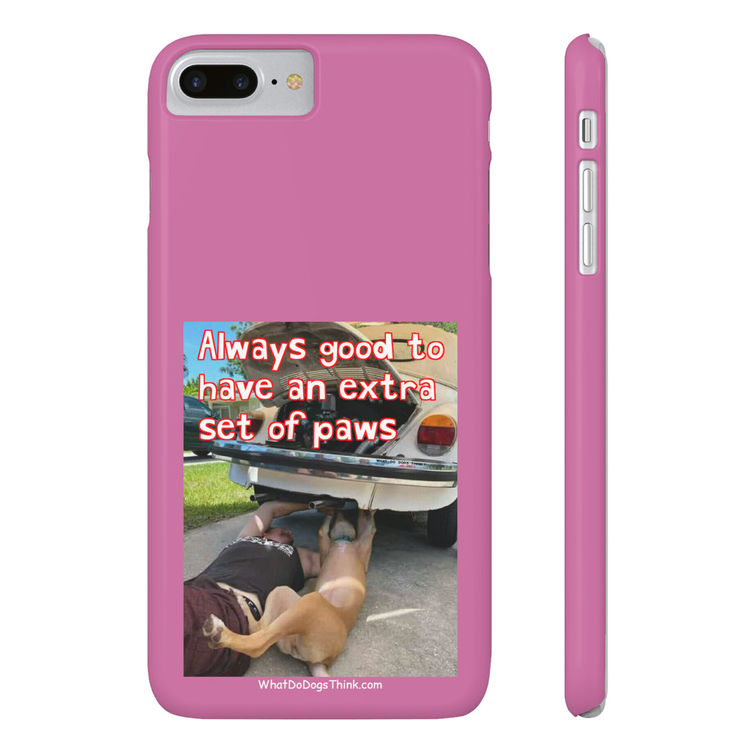 Extra Paws      Pink Slim Phone Case