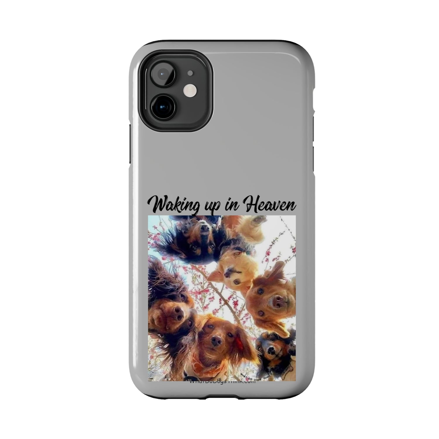 Waking Up in Heaven   Grey Tough Phone Cases