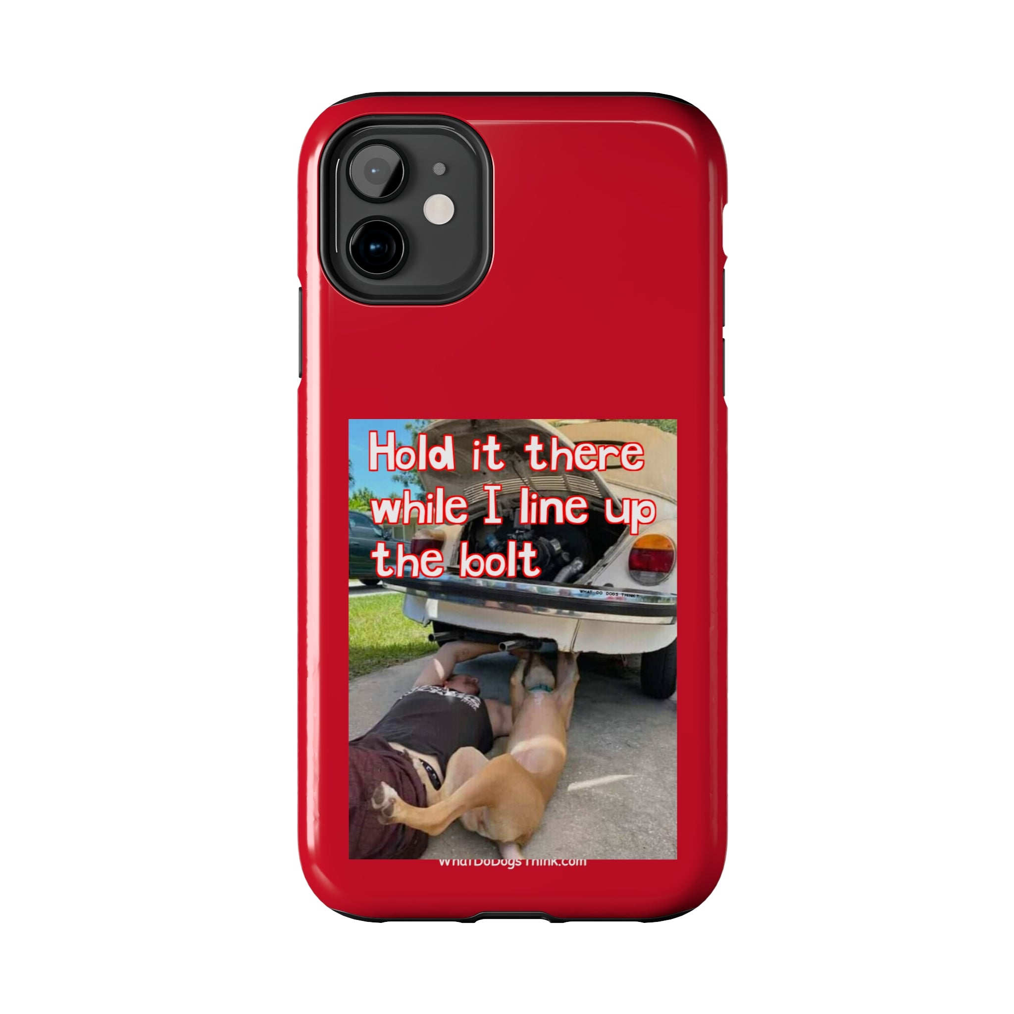 Hold it   Red Tough Phone Cases