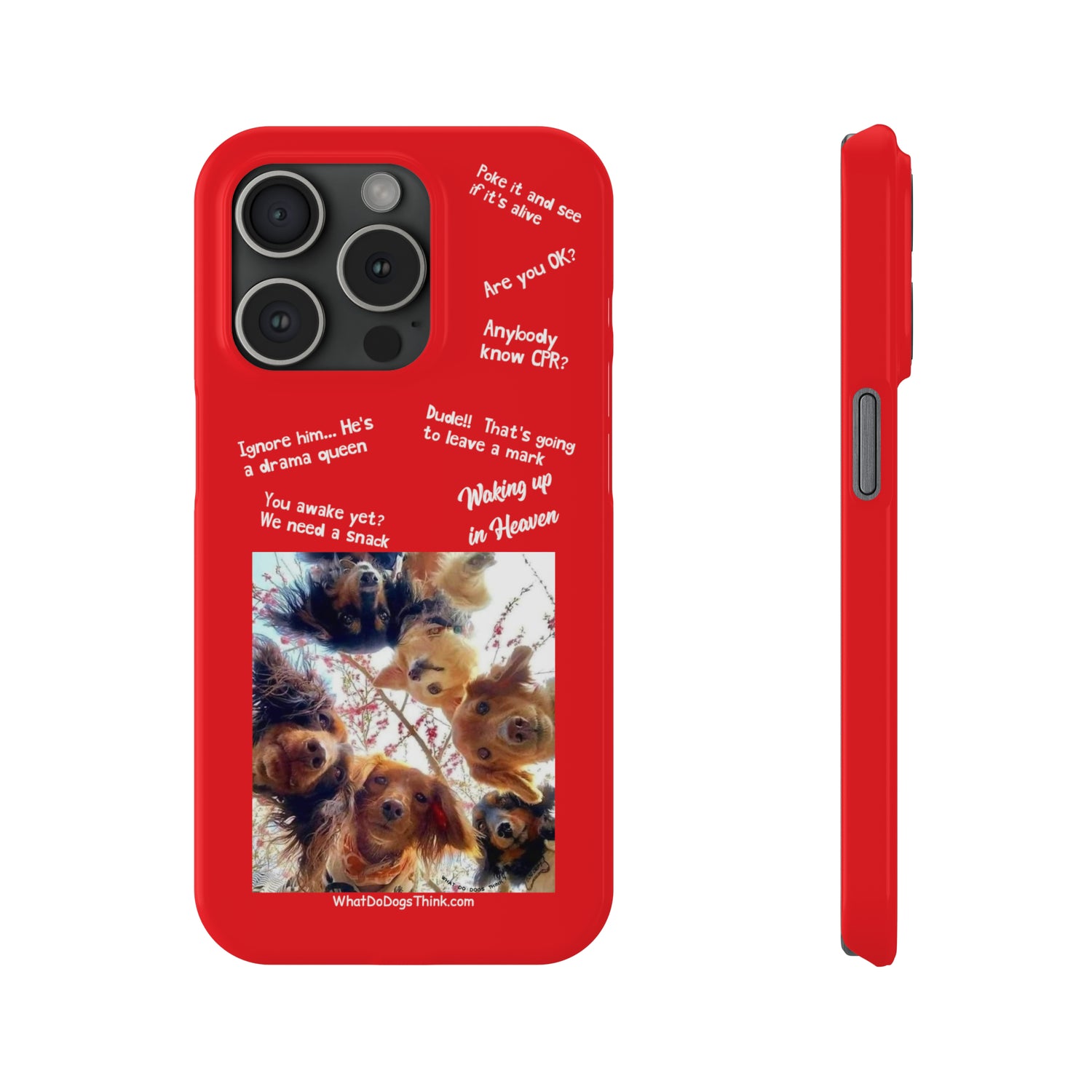 Are You OK?  Compilation    Red Slim Phone Cases