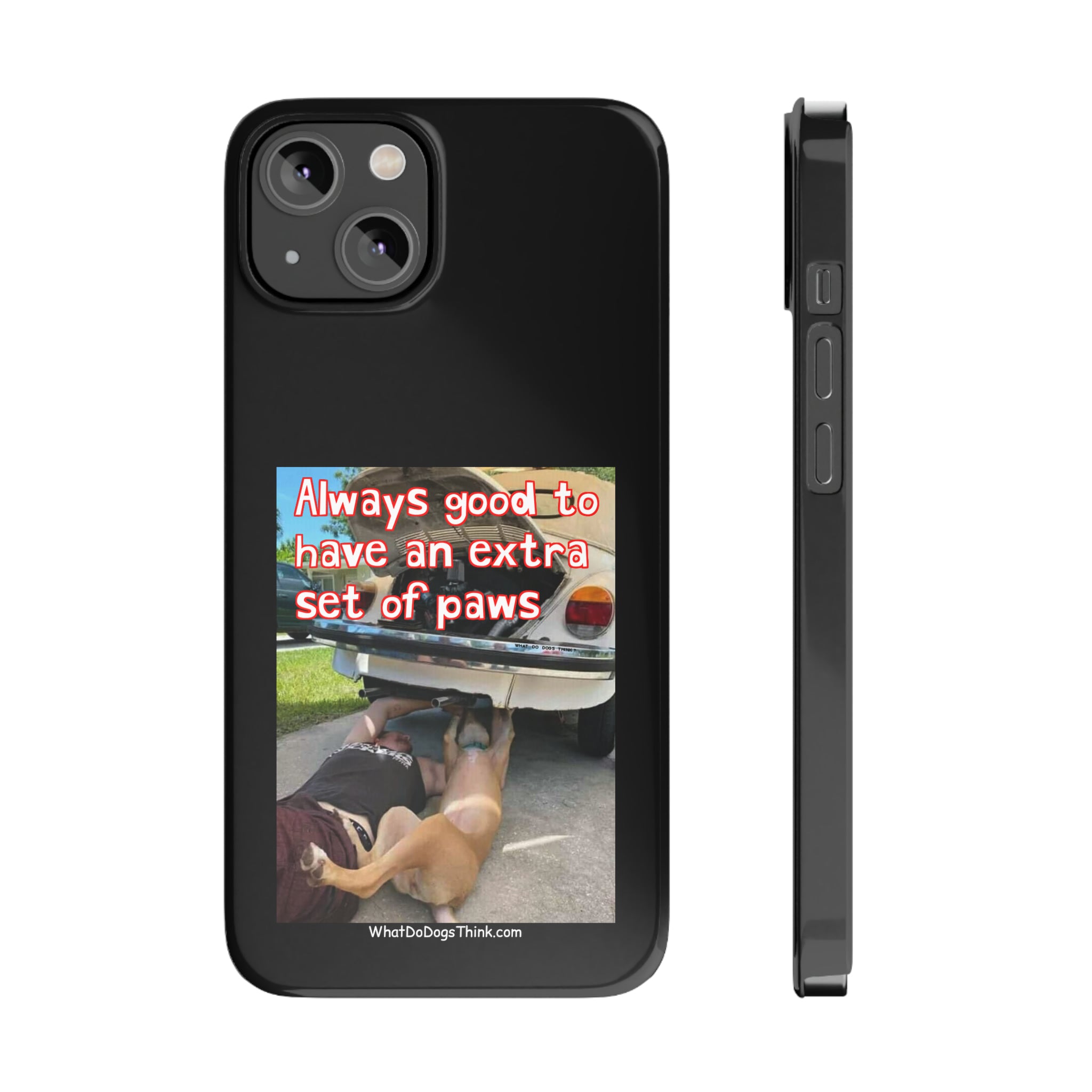 Extra Paws      Black Slim Phone Case