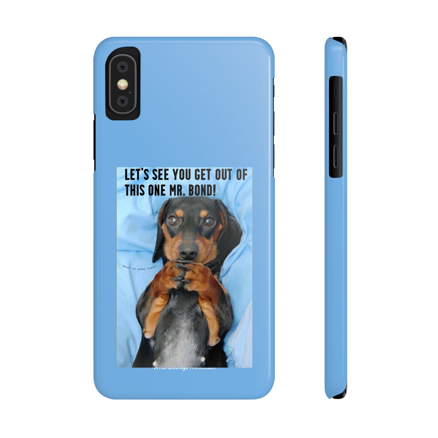 Mr. Bond    Blue Slim Phone Cases