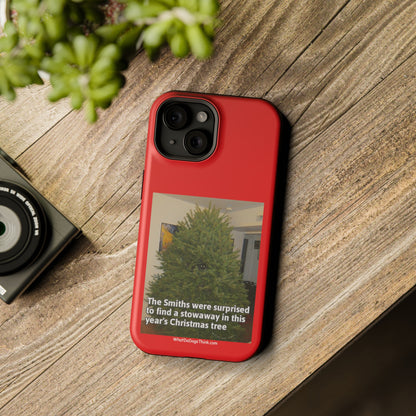 Stowaway Cat    Red MagSafe Tough Case