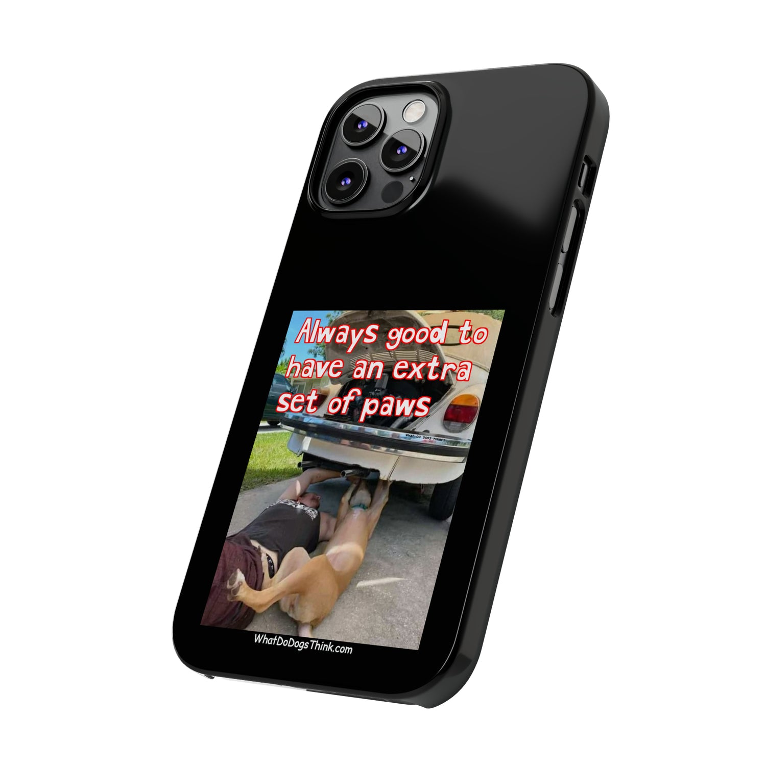 Extra Paws      Black Slim Phone Case