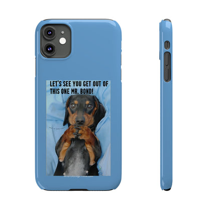 Mr. Bond    Blue Slim Phone Cases