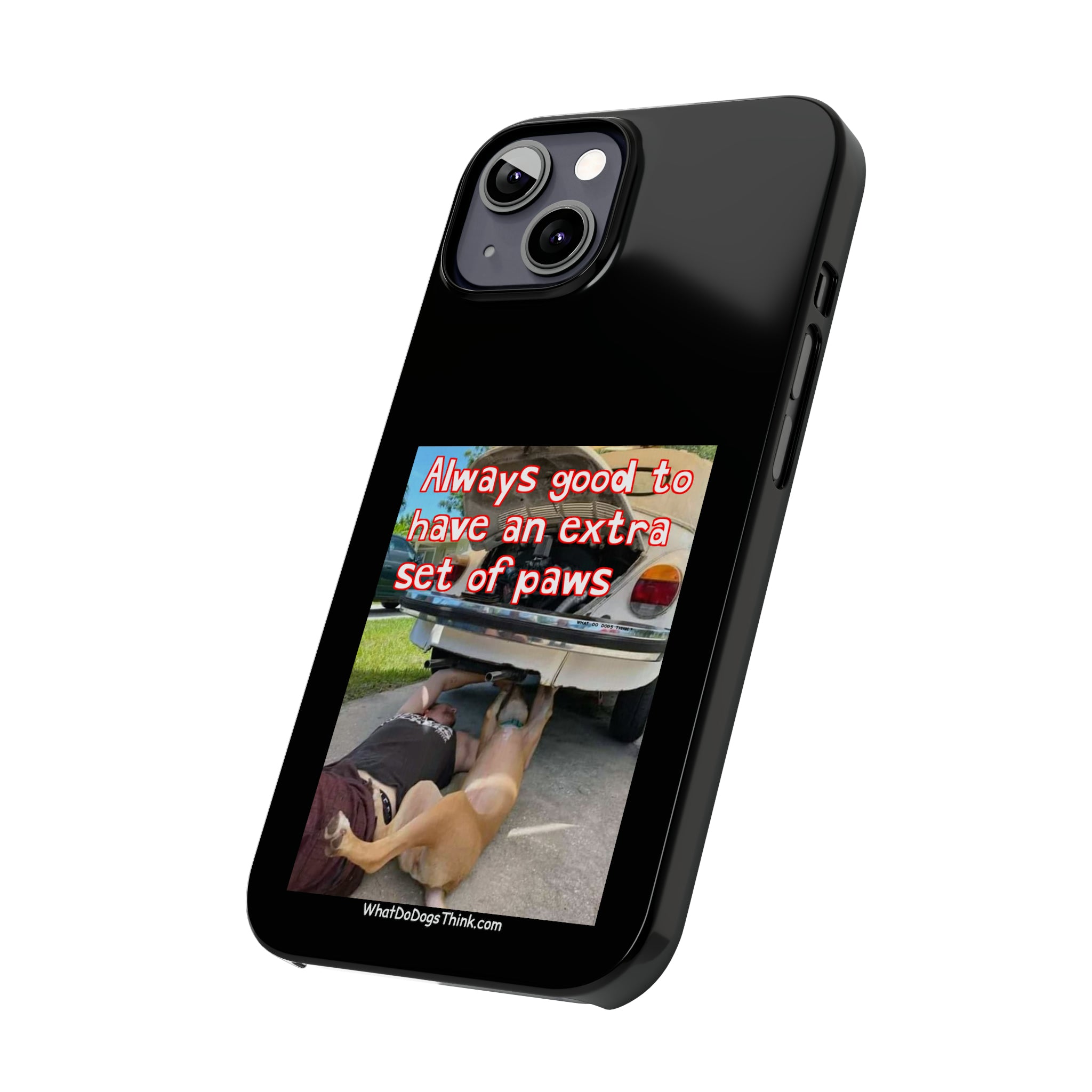 Extra Paws      Black Slim Phone Case