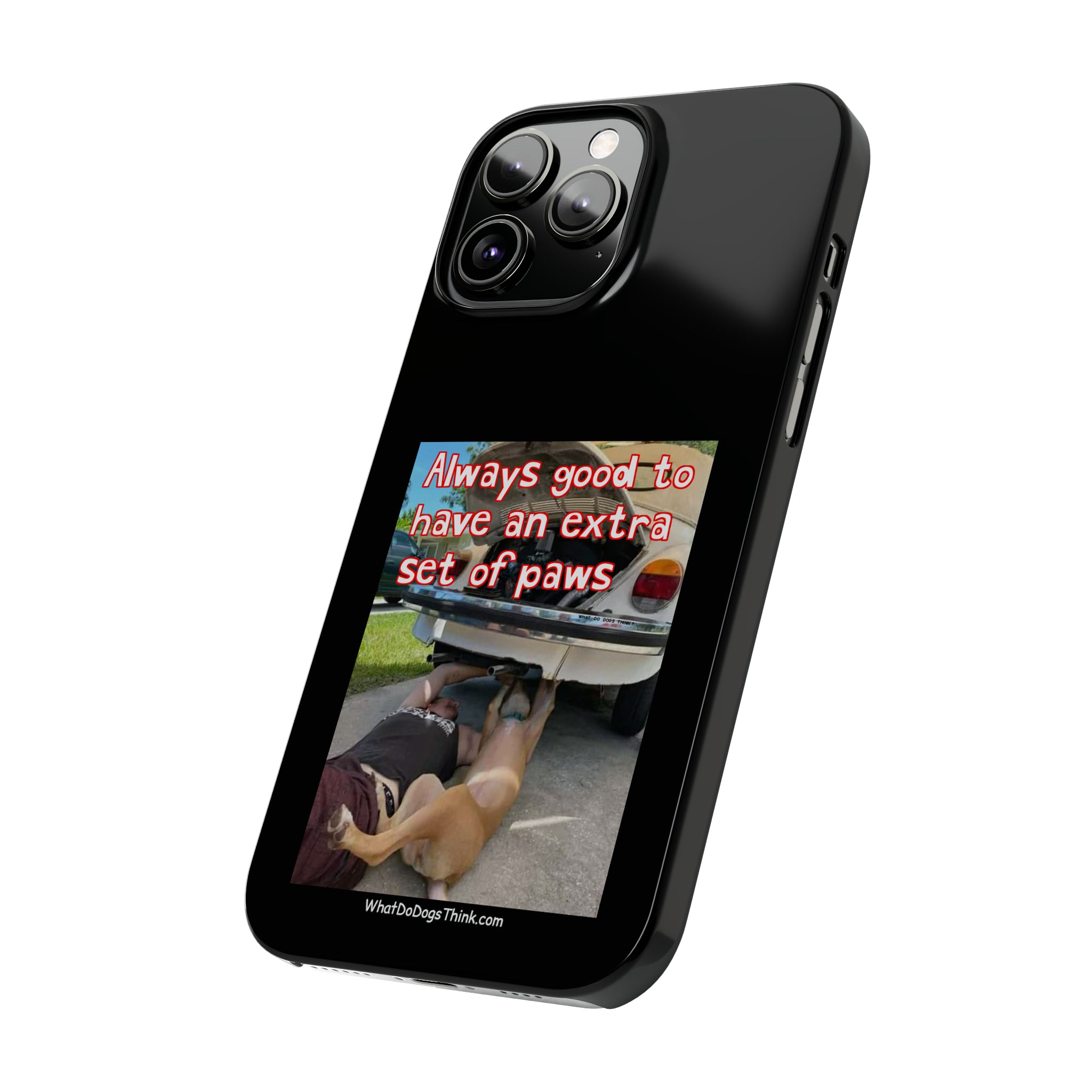 Extra Paws      Black Slim Phone Case