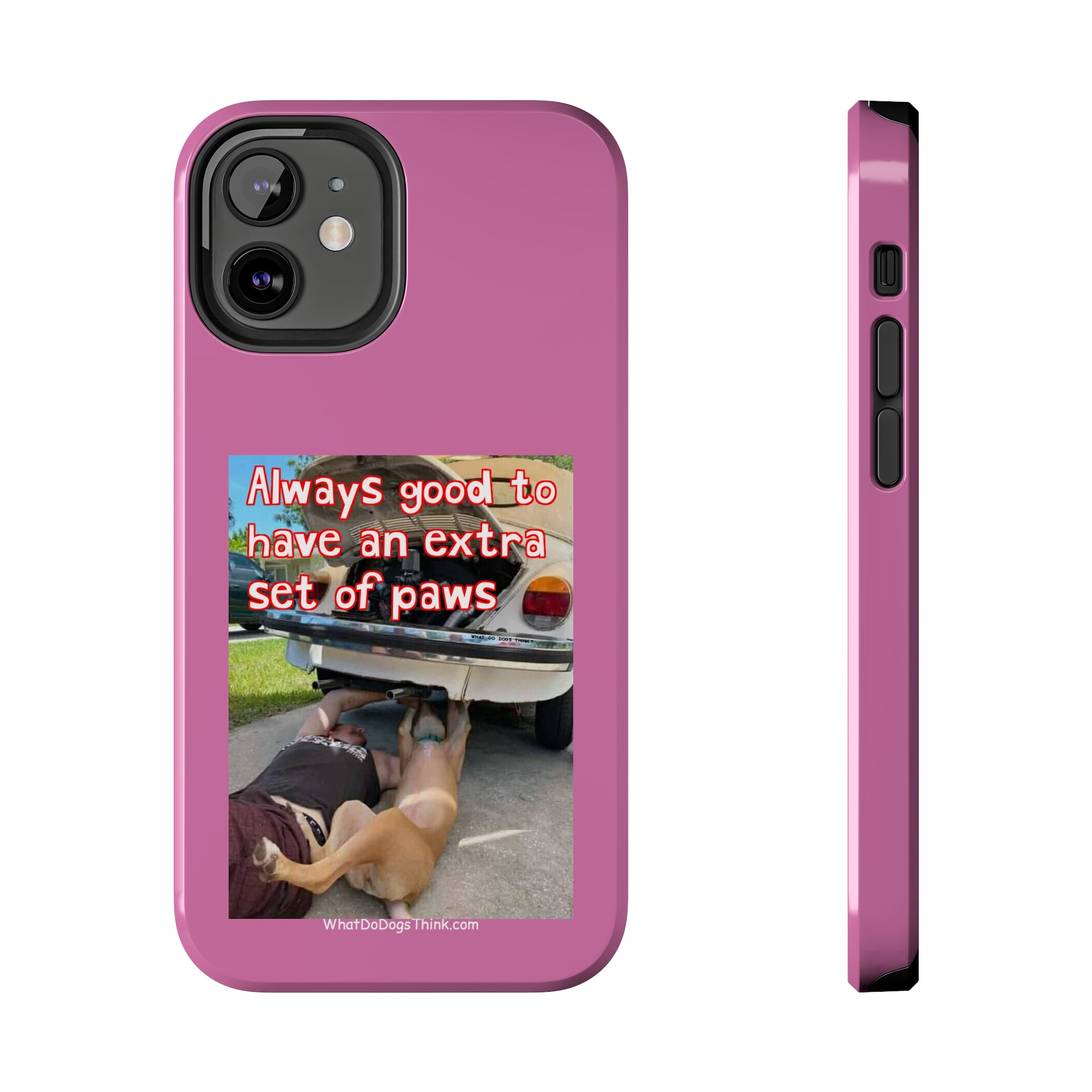 Extra Paw    Pink Tough Phone Cases