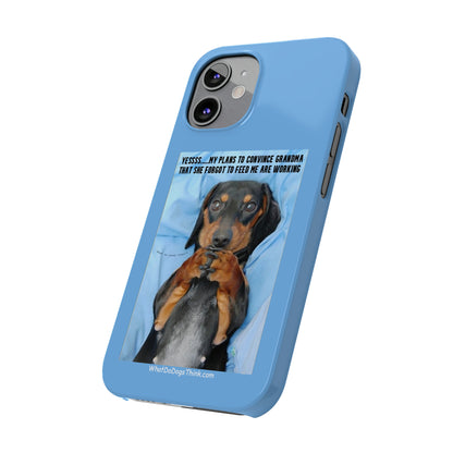 Grandma    Blue Slim Phone Cases